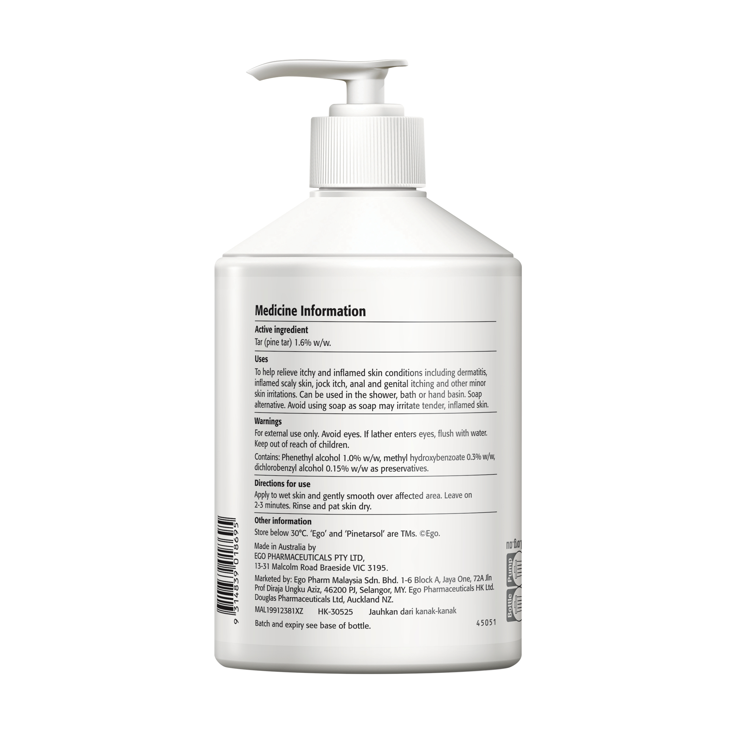 Ego Pinetarsol Gel 450g - Image 2