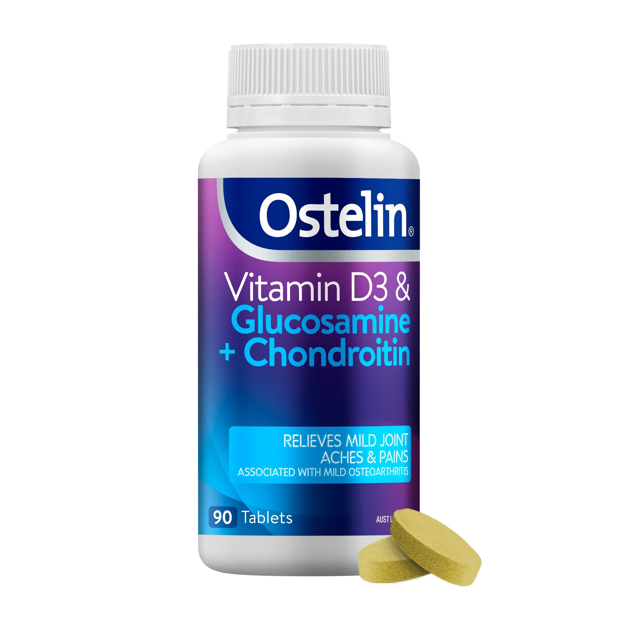 Ostelin Vitamin D3 & Glucosamine + Chondroitin 90 tablets - Image 10