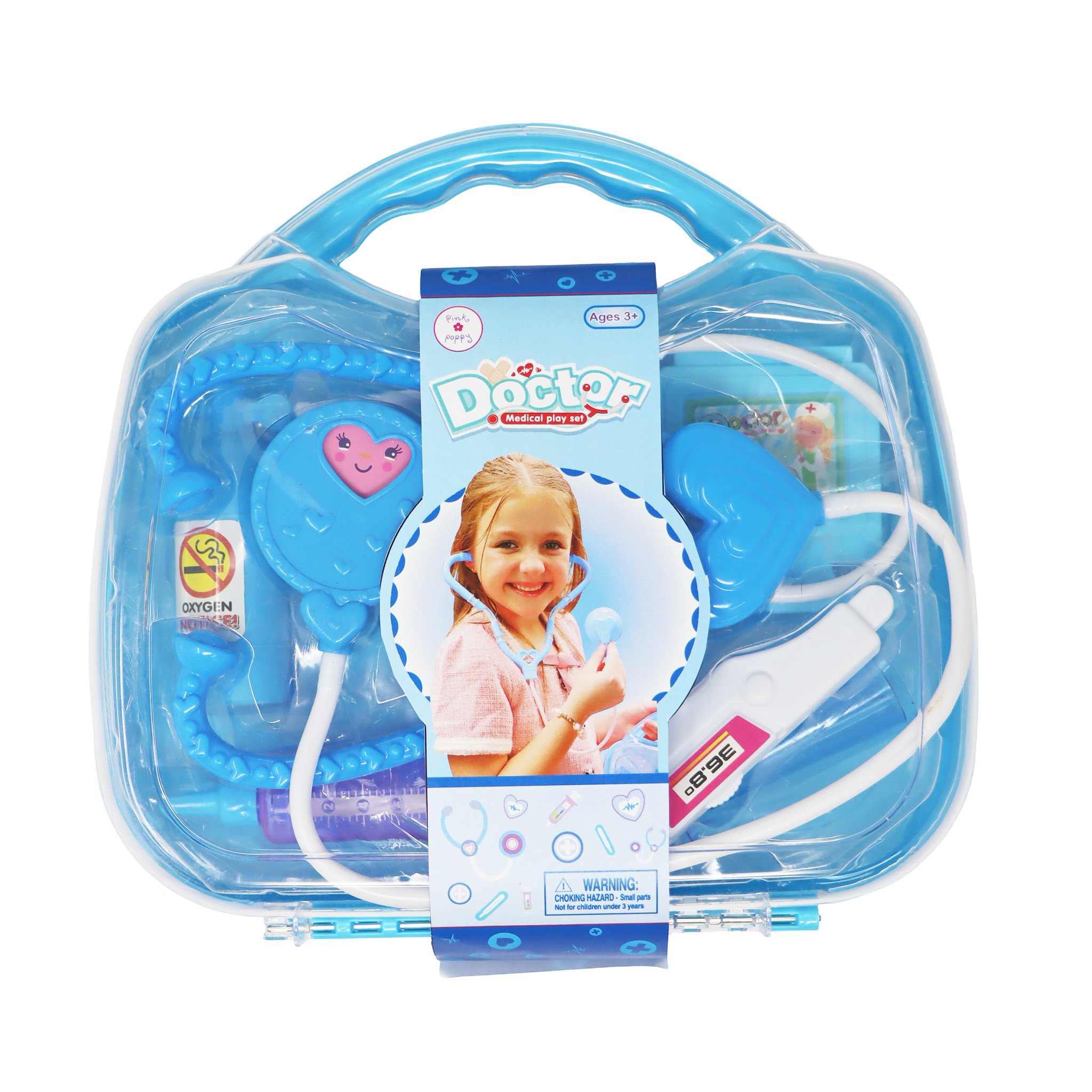 Pink Poppy Doctor Medical Play Set Blue 1 each