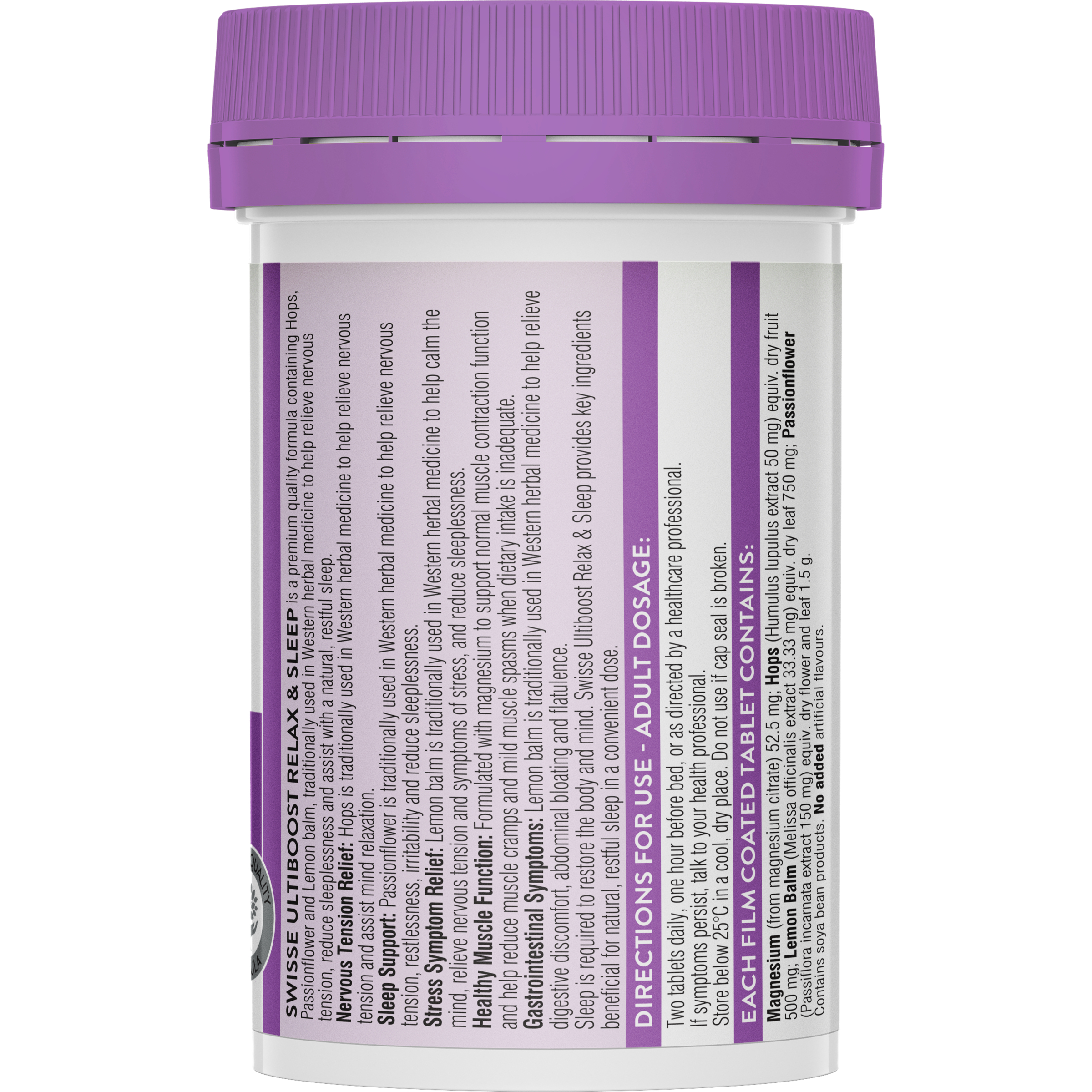 Swisse Ultiboost Relax & Sleep 60 tablets - Image 2