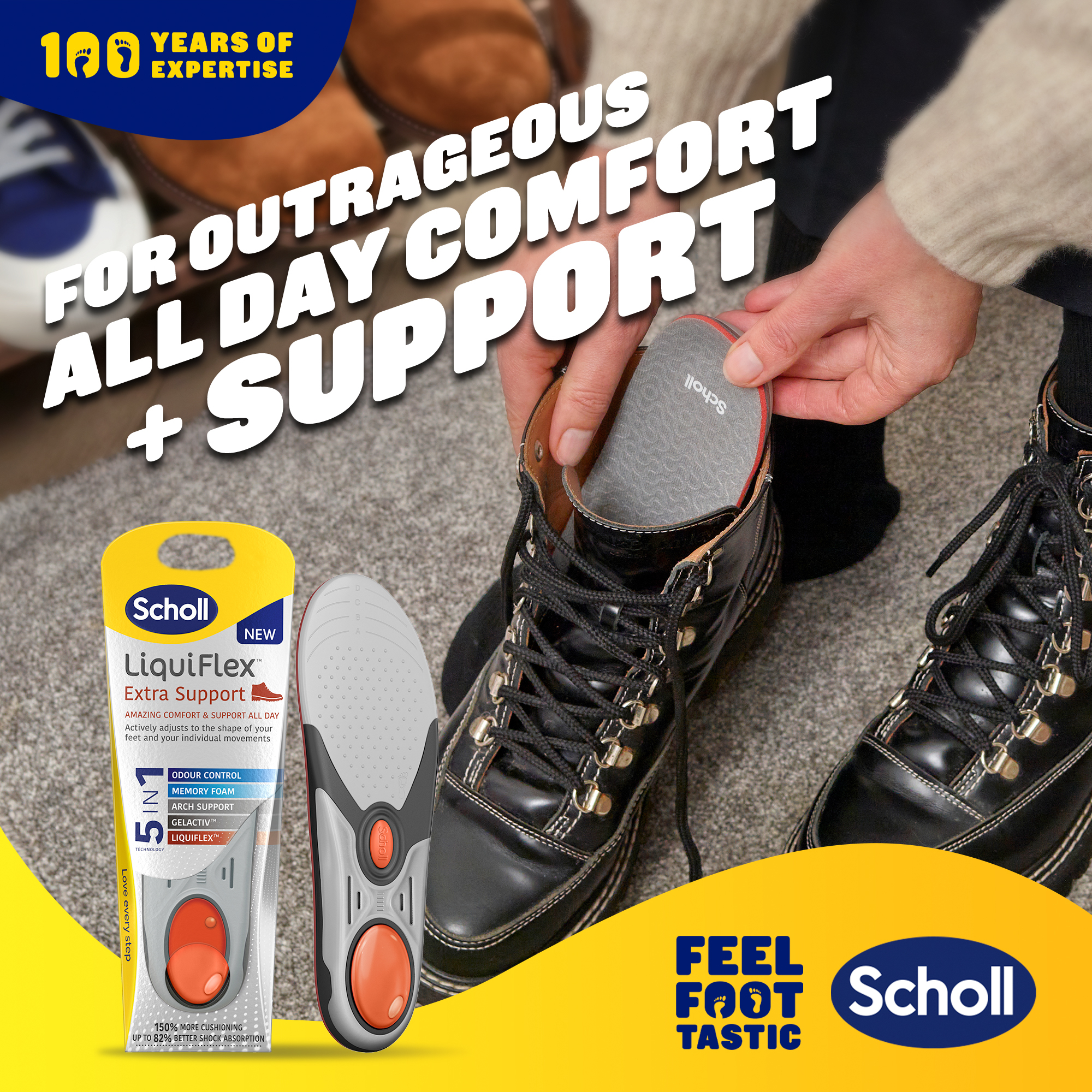 Scholl Liquiflex Extra Support Insole Small 1 pair - Image 11