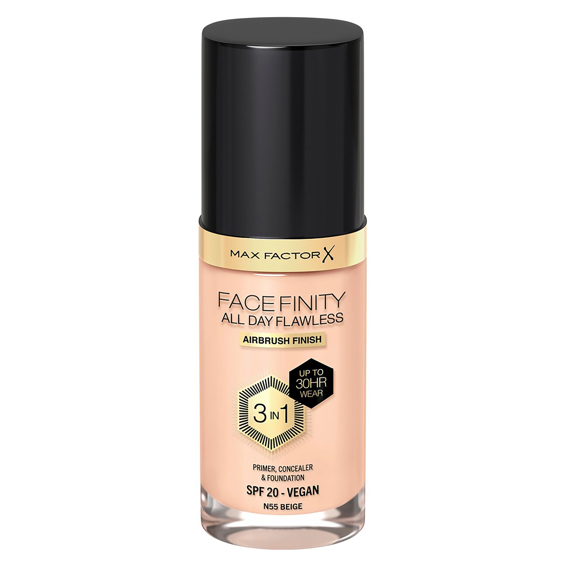 Max Factor Facefinity All Day Flawless D5 Free Foundation Beige 55 - Image 6