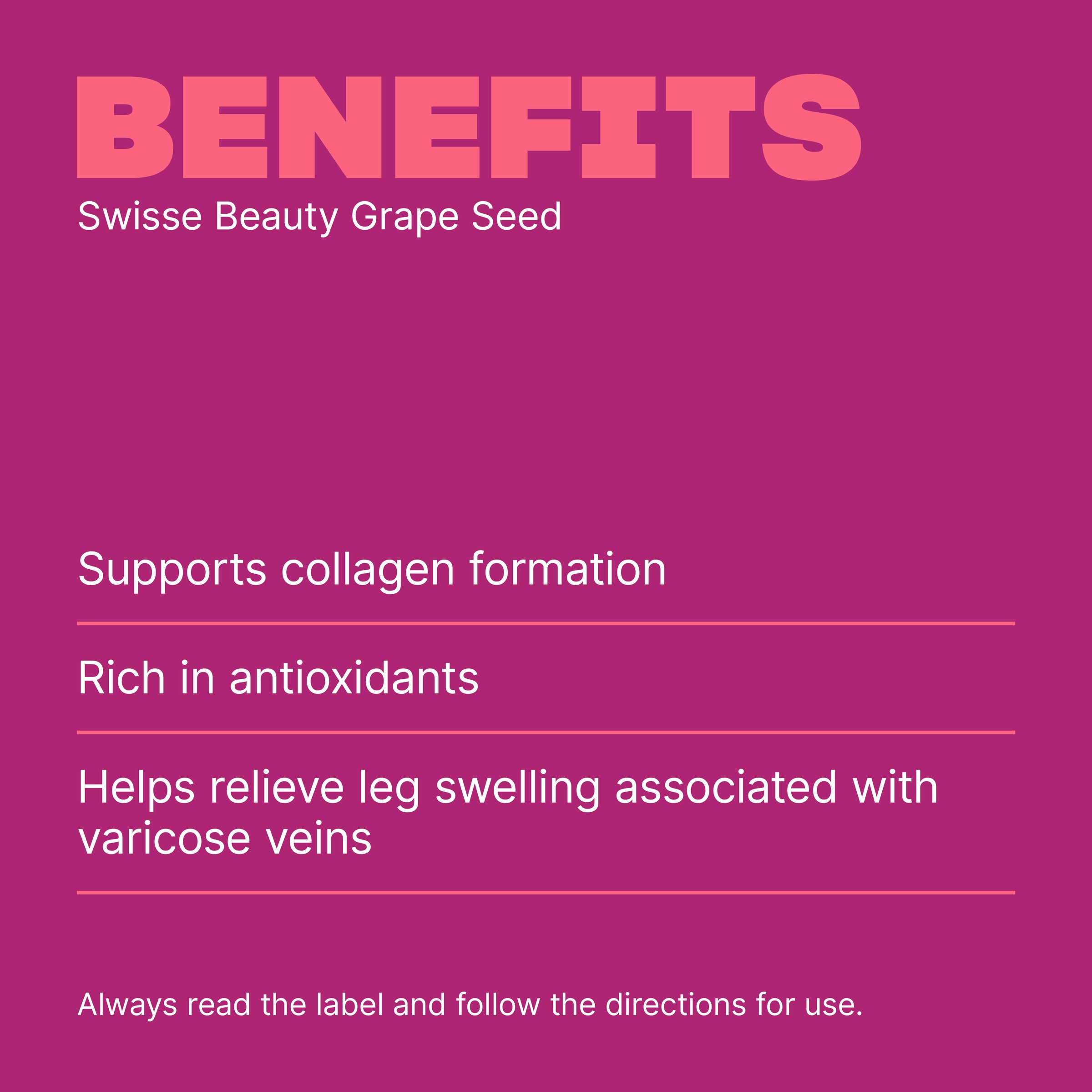 Swisse Ultiboost Grape Seed 180 tablets - Image 4