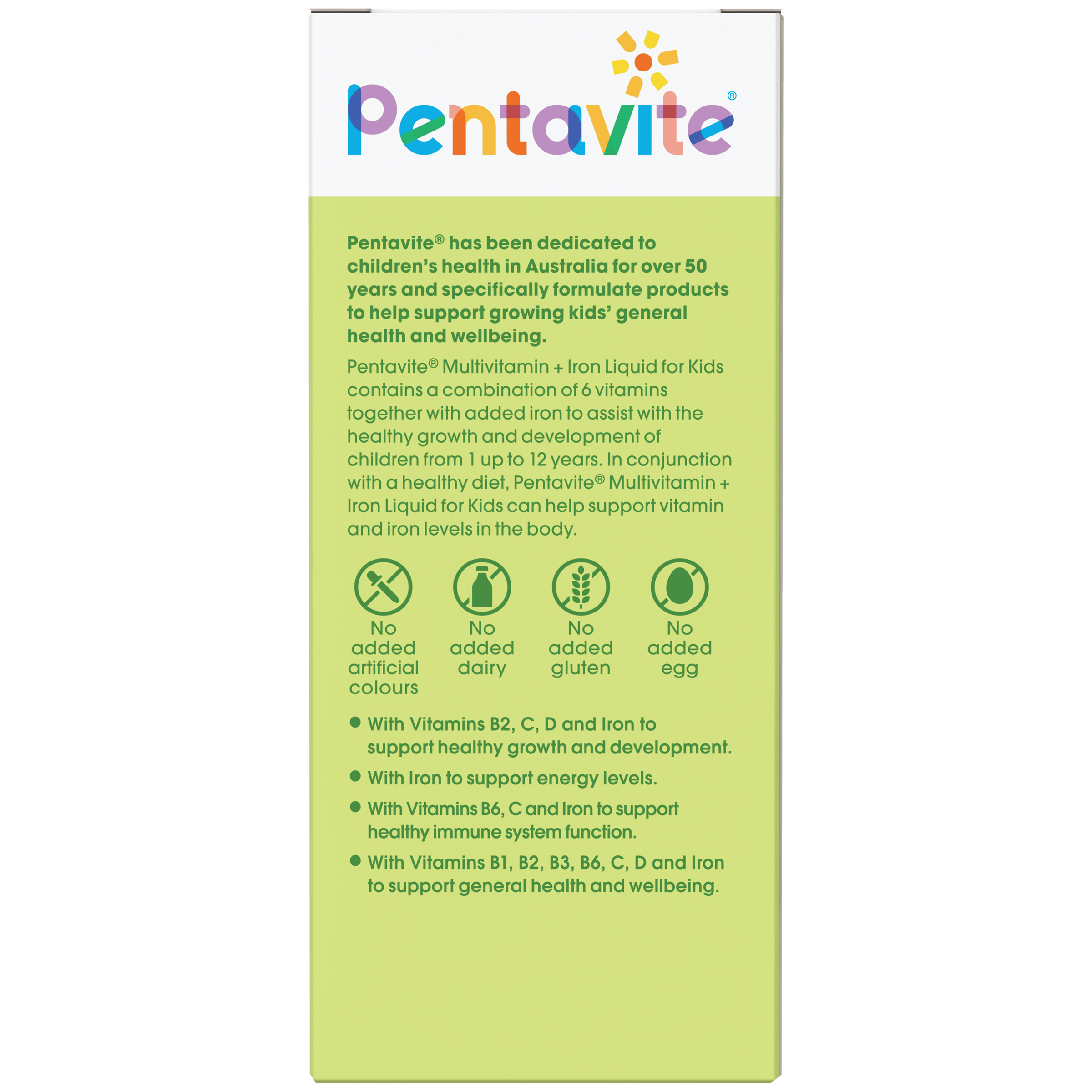 Pentavite Multivitamins +Iron Liquid 200ml - Image 4