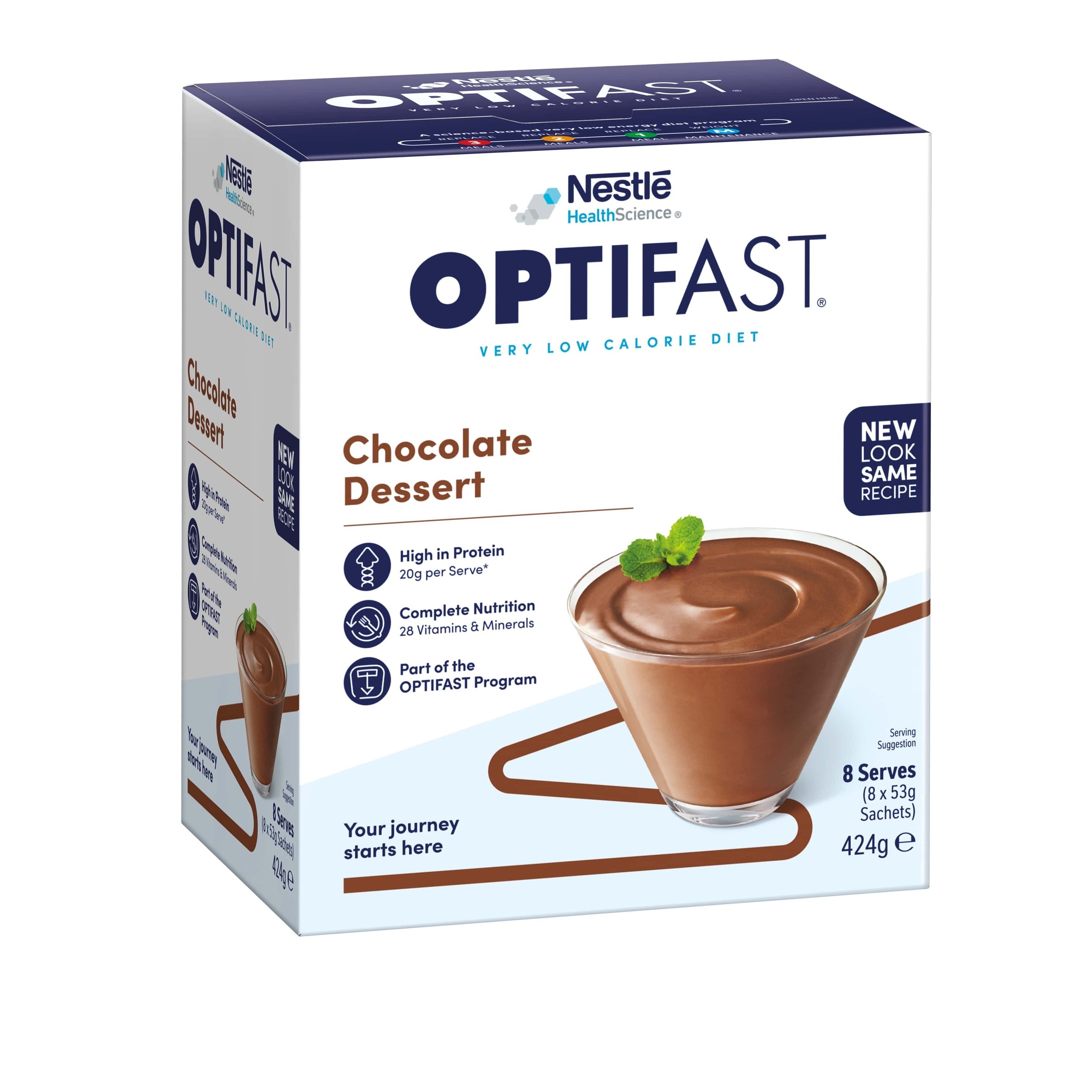 Optifast VLCD Dessert Chocolate - 8 pack - Image 8