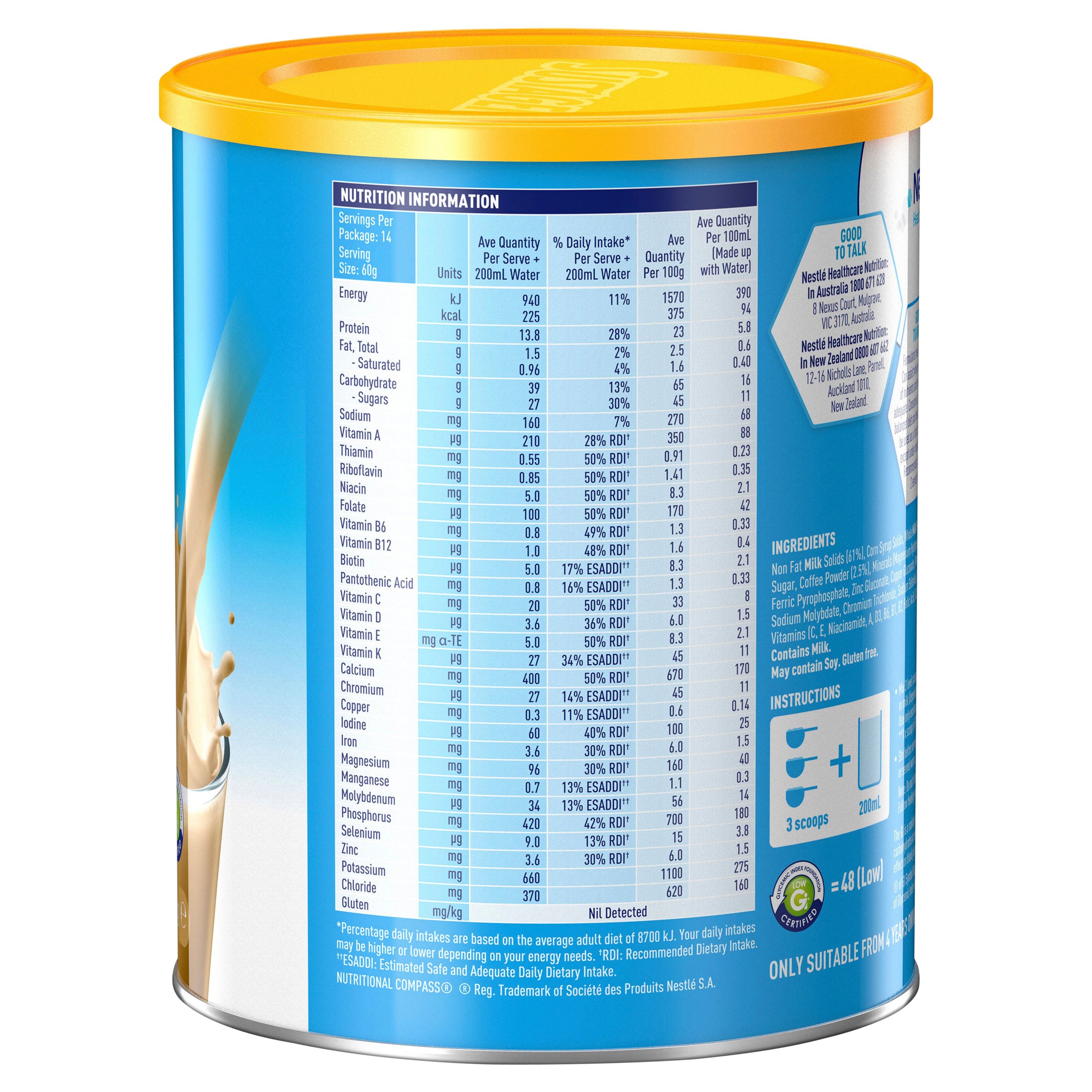 Sustagen Hospital Formula Coffee Flavour 840g - Image 2