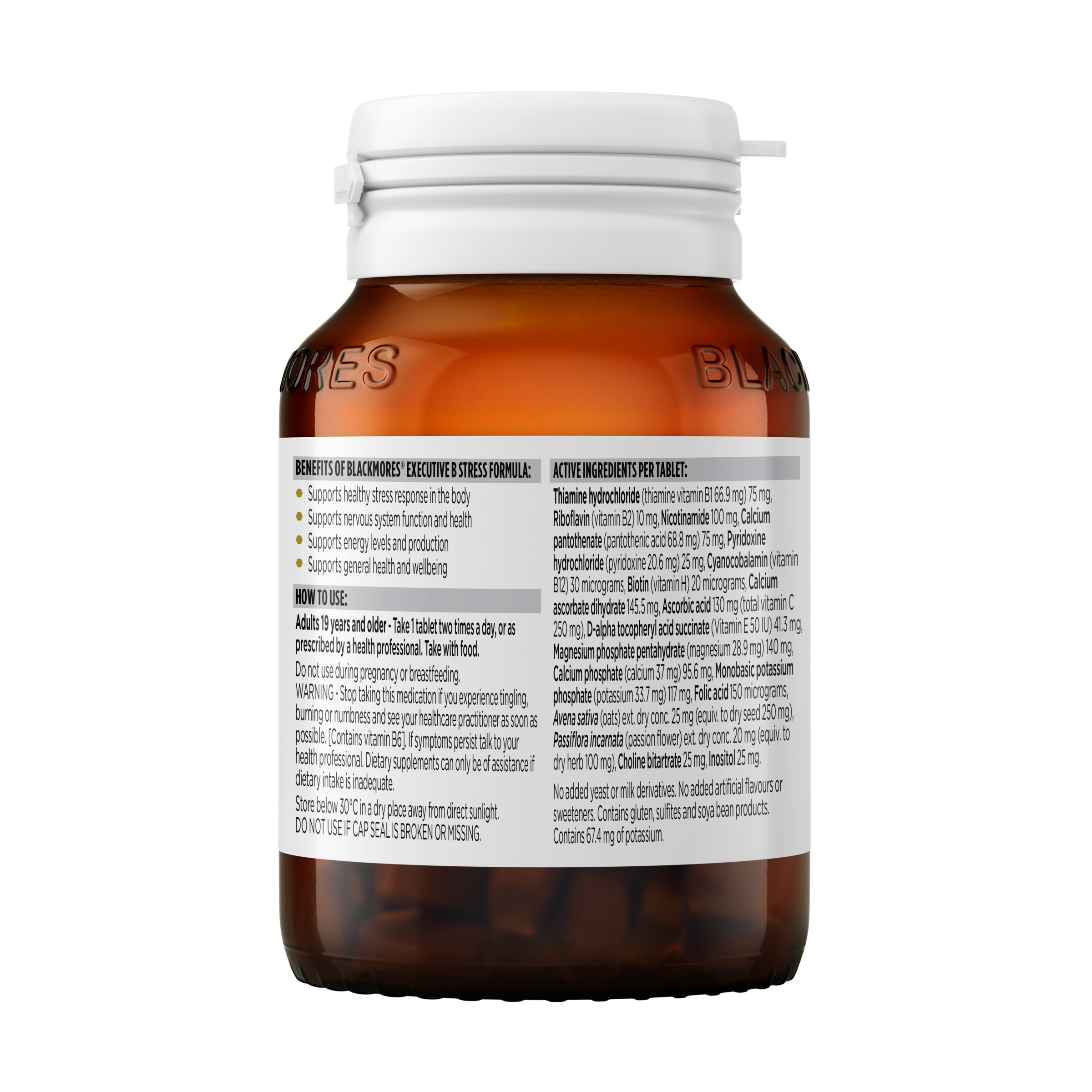 Blackmores Executive B Stress Formula 62 tablets - Image 2