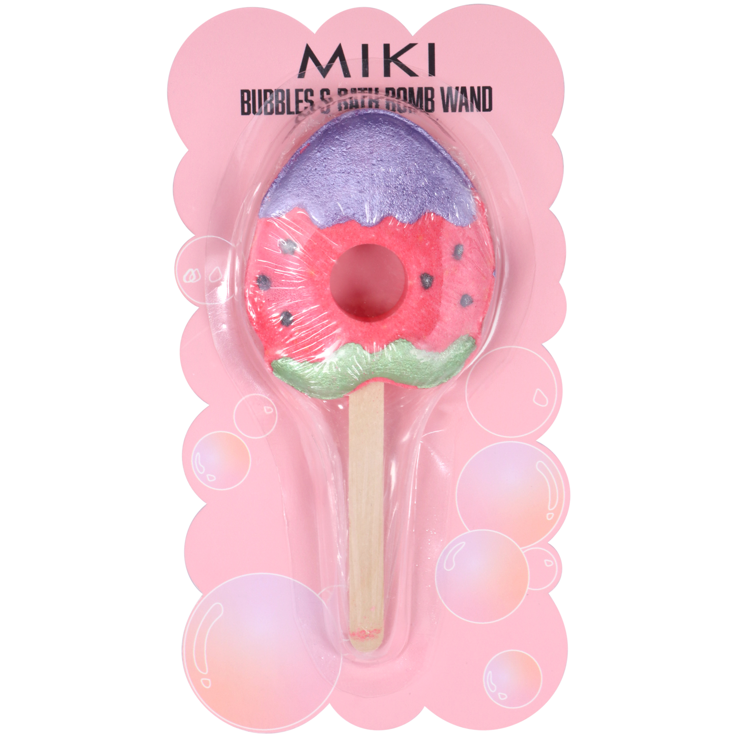 Miki Bath Bubble Wands Strawberry 100g