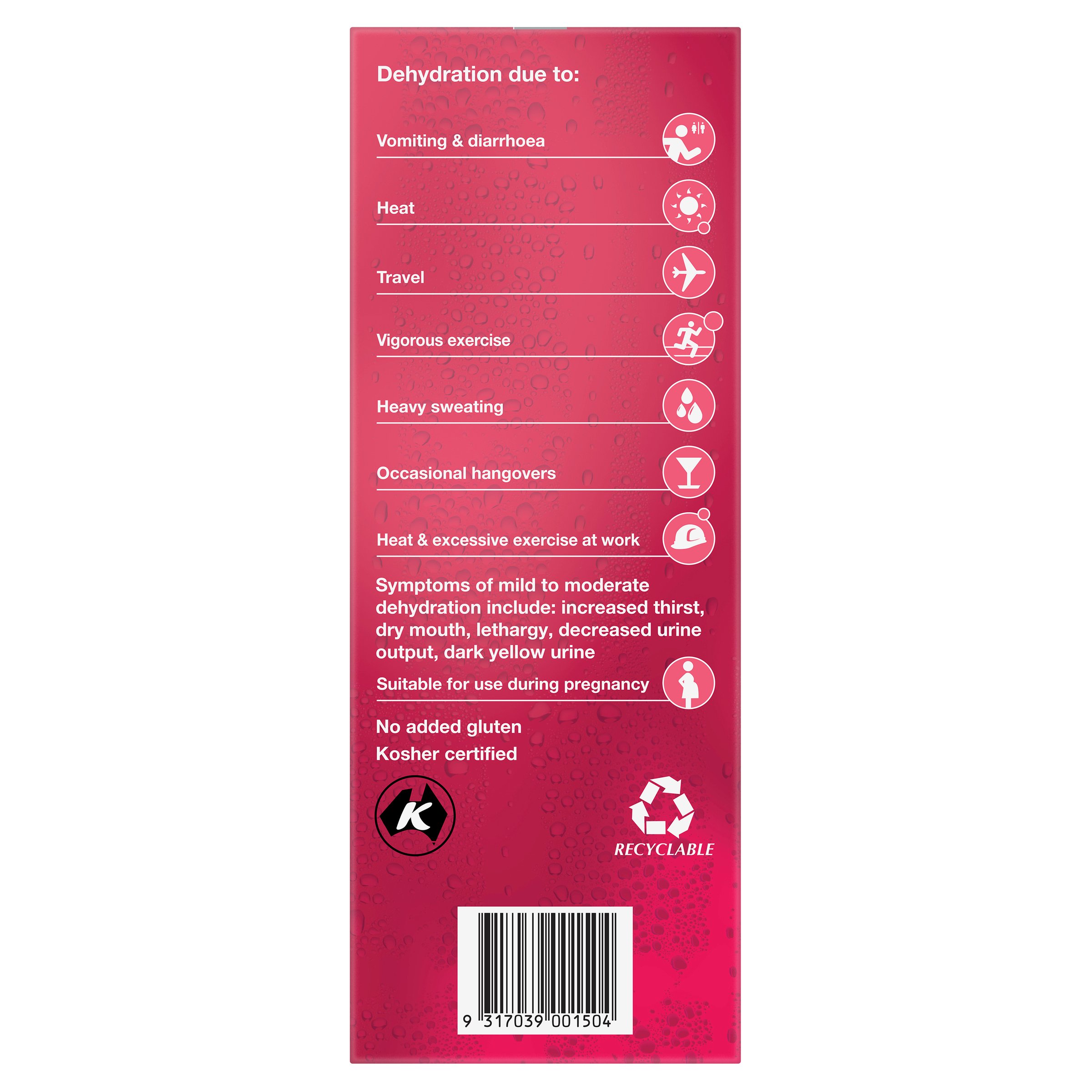 Hydralyte Electrolyte Ice Blocks Strawberry Kiwi Flavoured 62.5ml - 16 pack - Image 2
