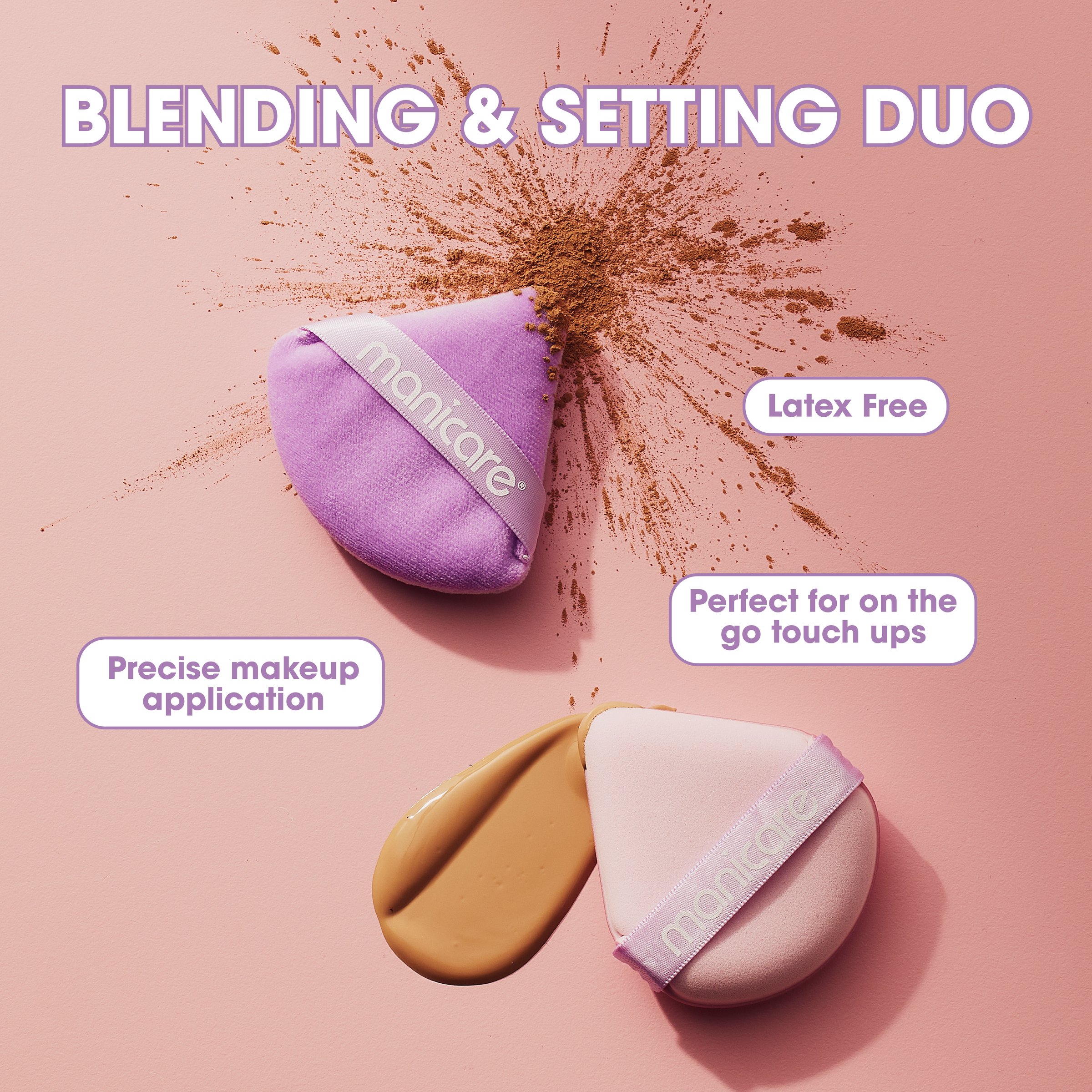 Manicare Wet & Dry Beauty Puffs 2 pack - Image 6