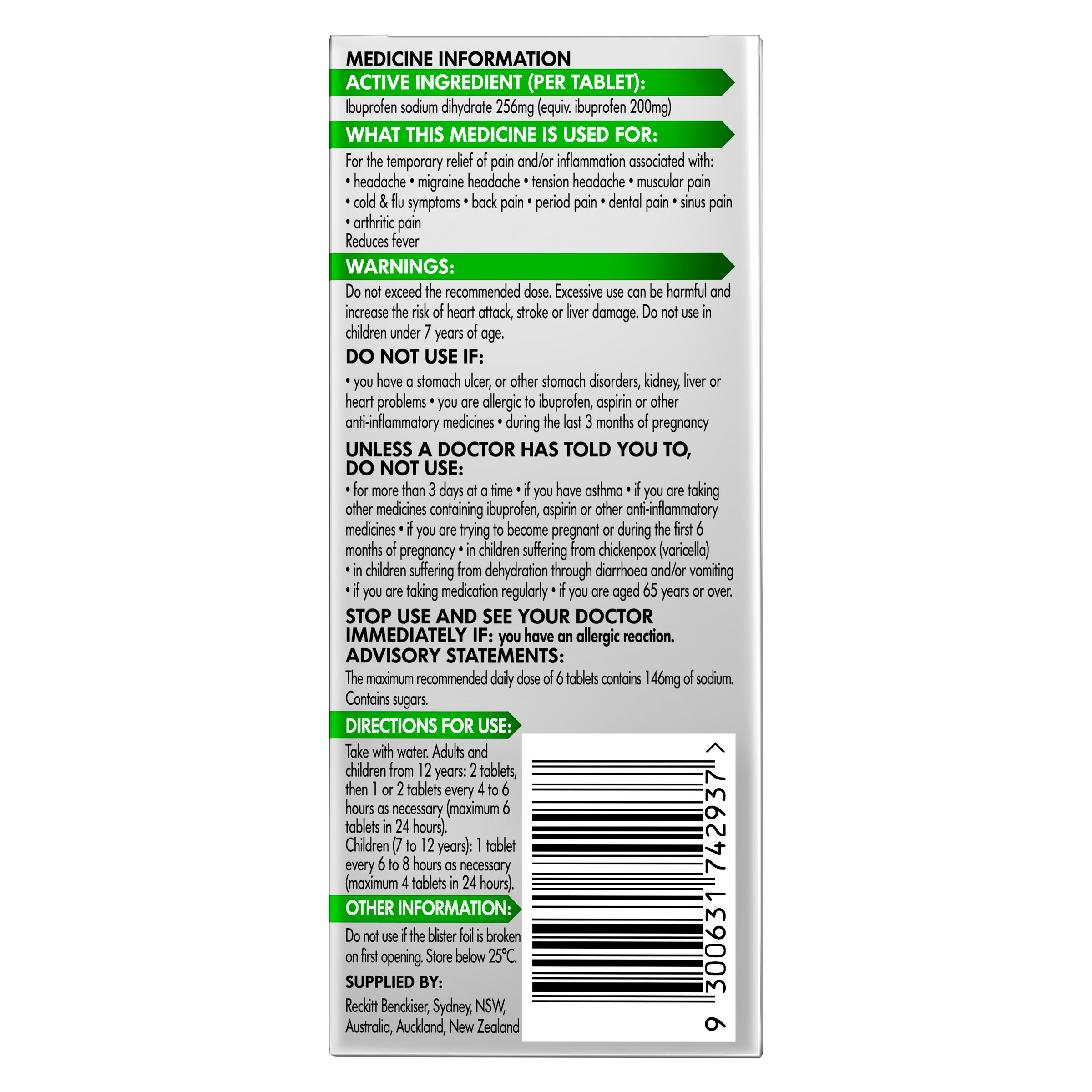 Nurofen Zavance 48 tablets - Image 2