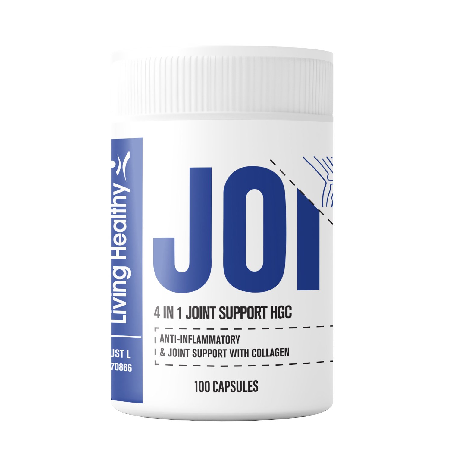 Living Healthy 4 In 1 Joint Support With Collagen 100 capsules - Image 1