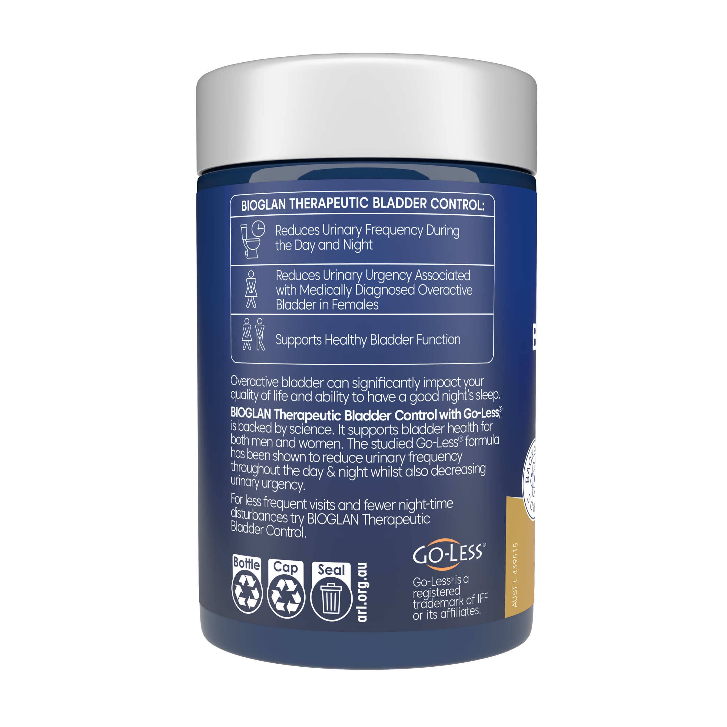 Bioglan Therapeutic Bladder Control 60 tablets - Image 3