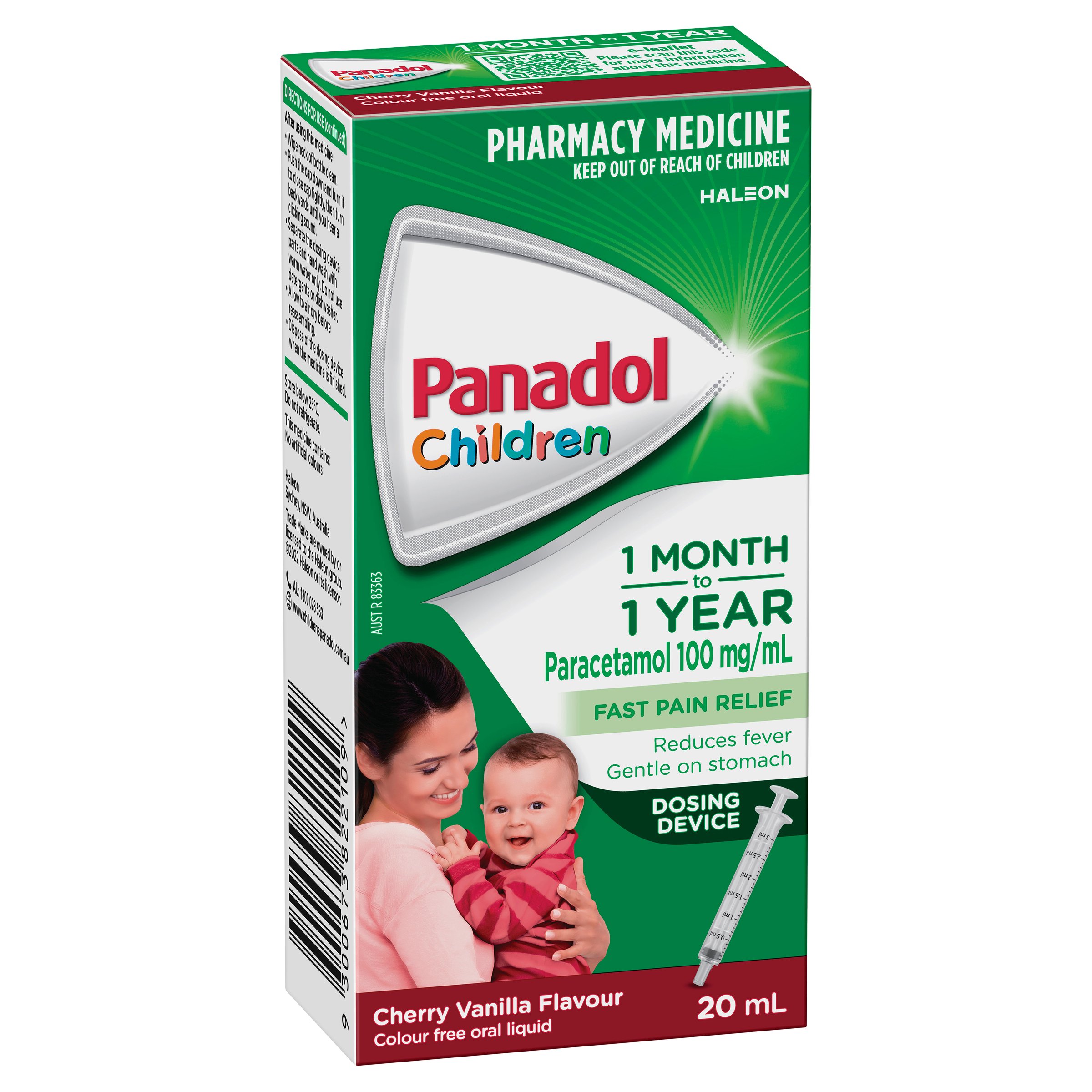Panadol Children 1 Month to 1 Year Baby Drops With Dosing Device 20ml - Image 10
