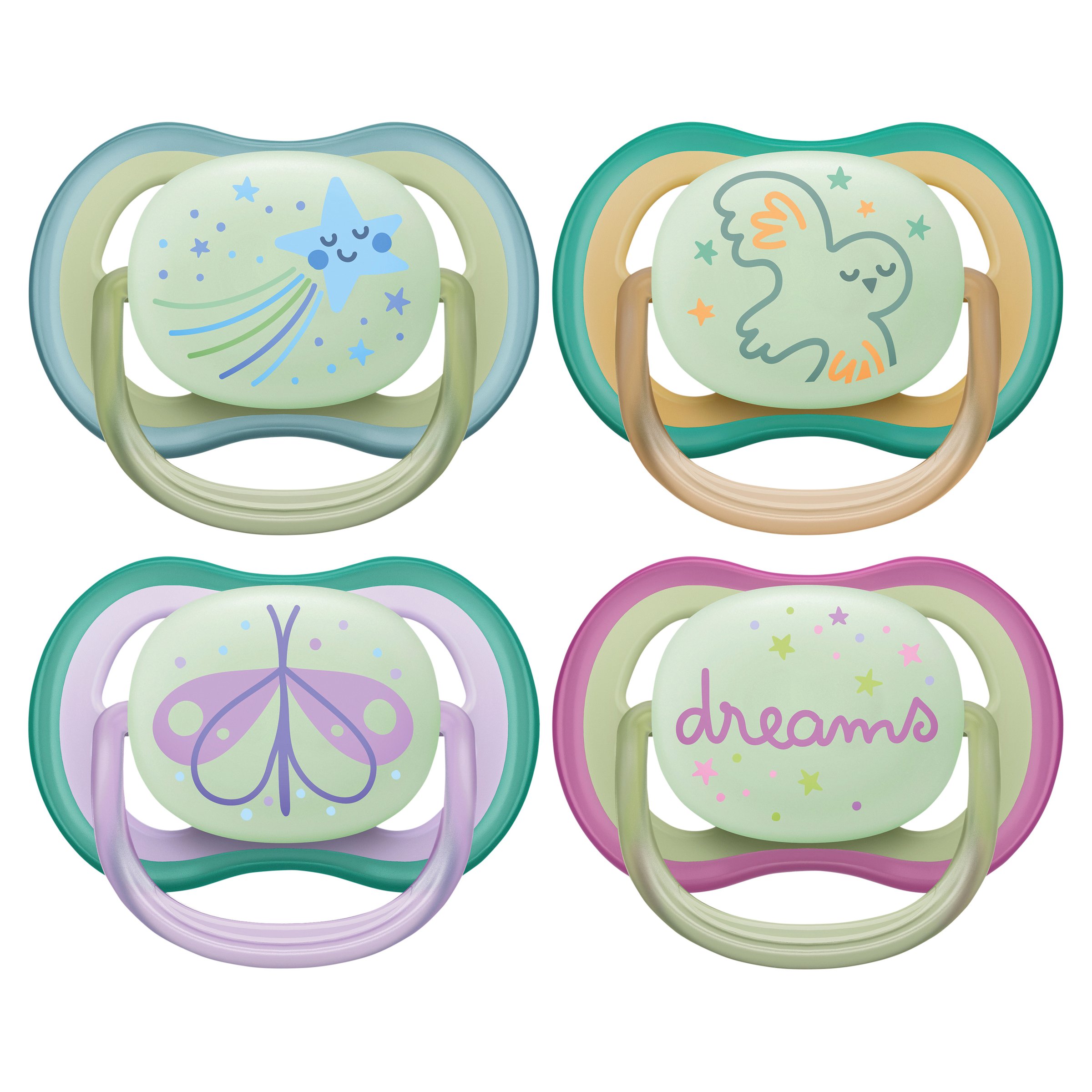 Avent Soother Night Time 0-6 Months 2 pack - Image 2