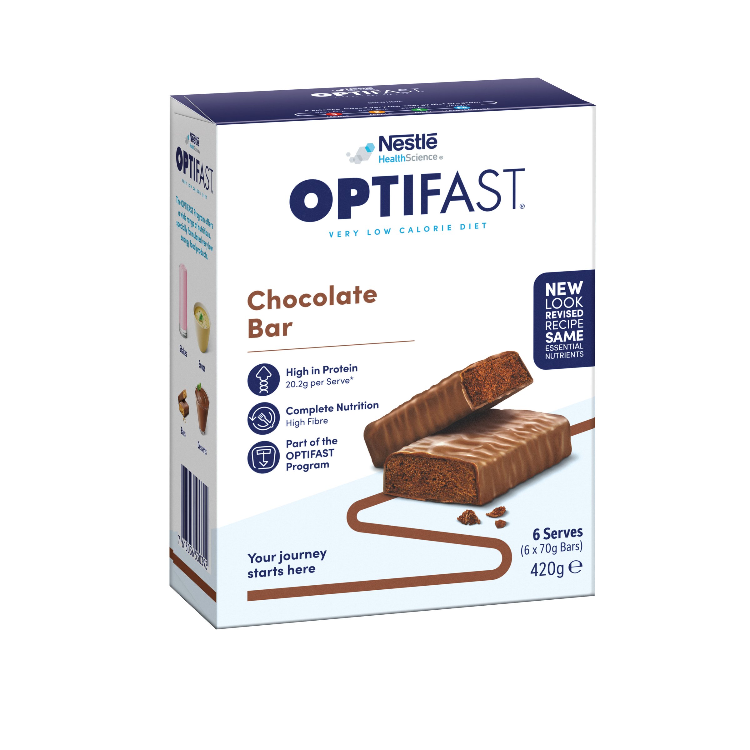 Optifast VLCD Bar Chocolate 70g - 6 pack - Image 5