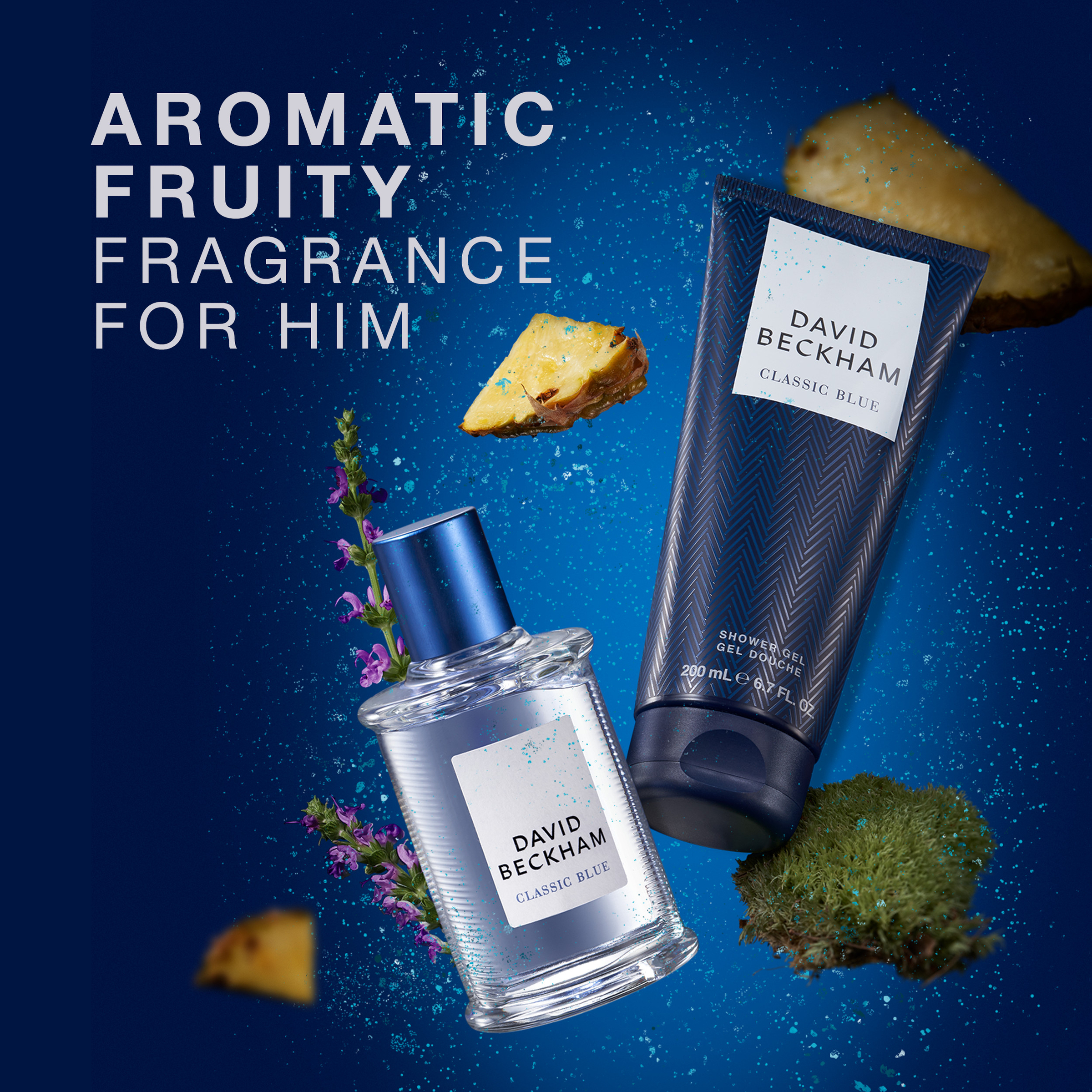 David Beckham Classic Blue EDT 50ml Gift Set 2 piece - Image 3
