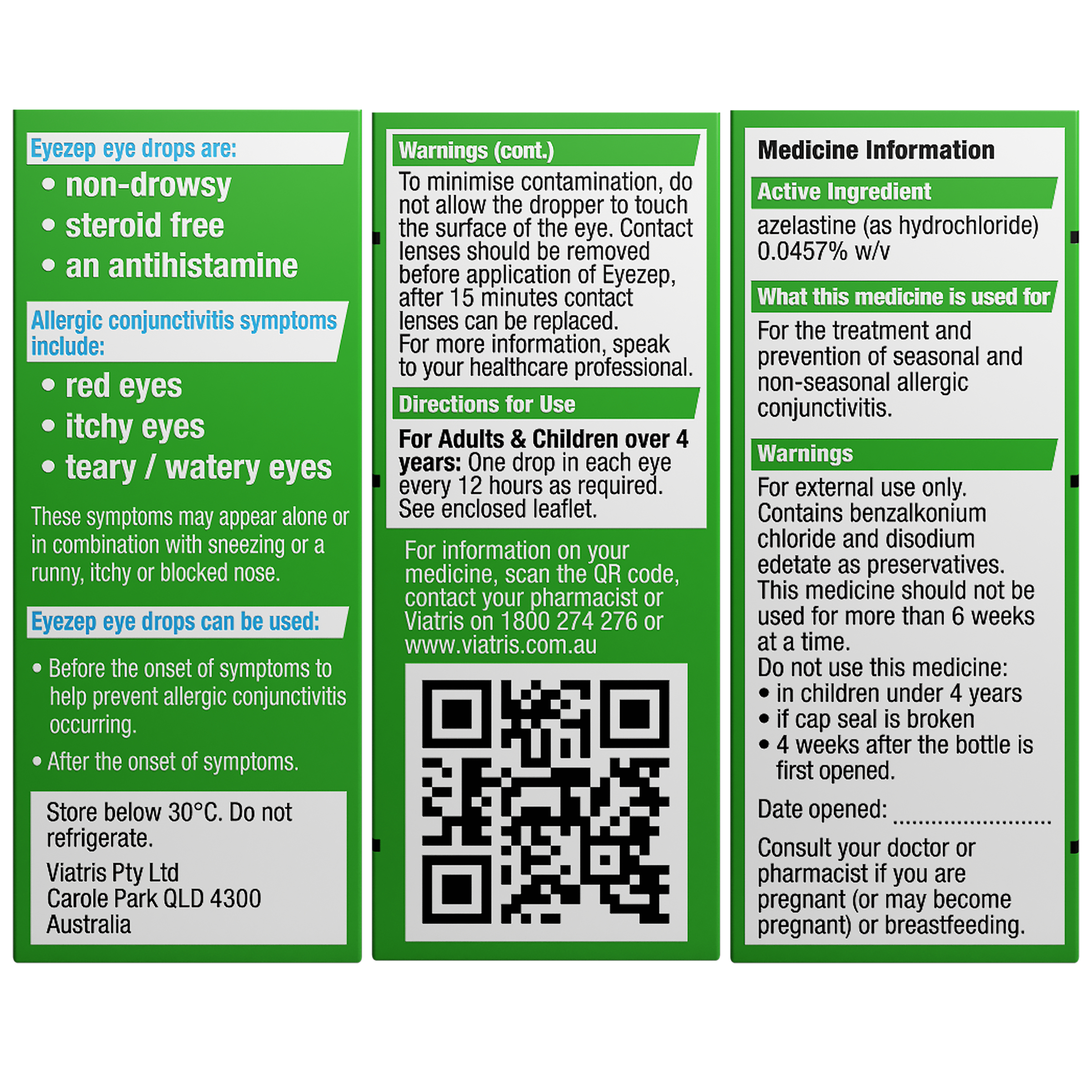 Eyezep Allergy Eye Drops 6ml - Image 2