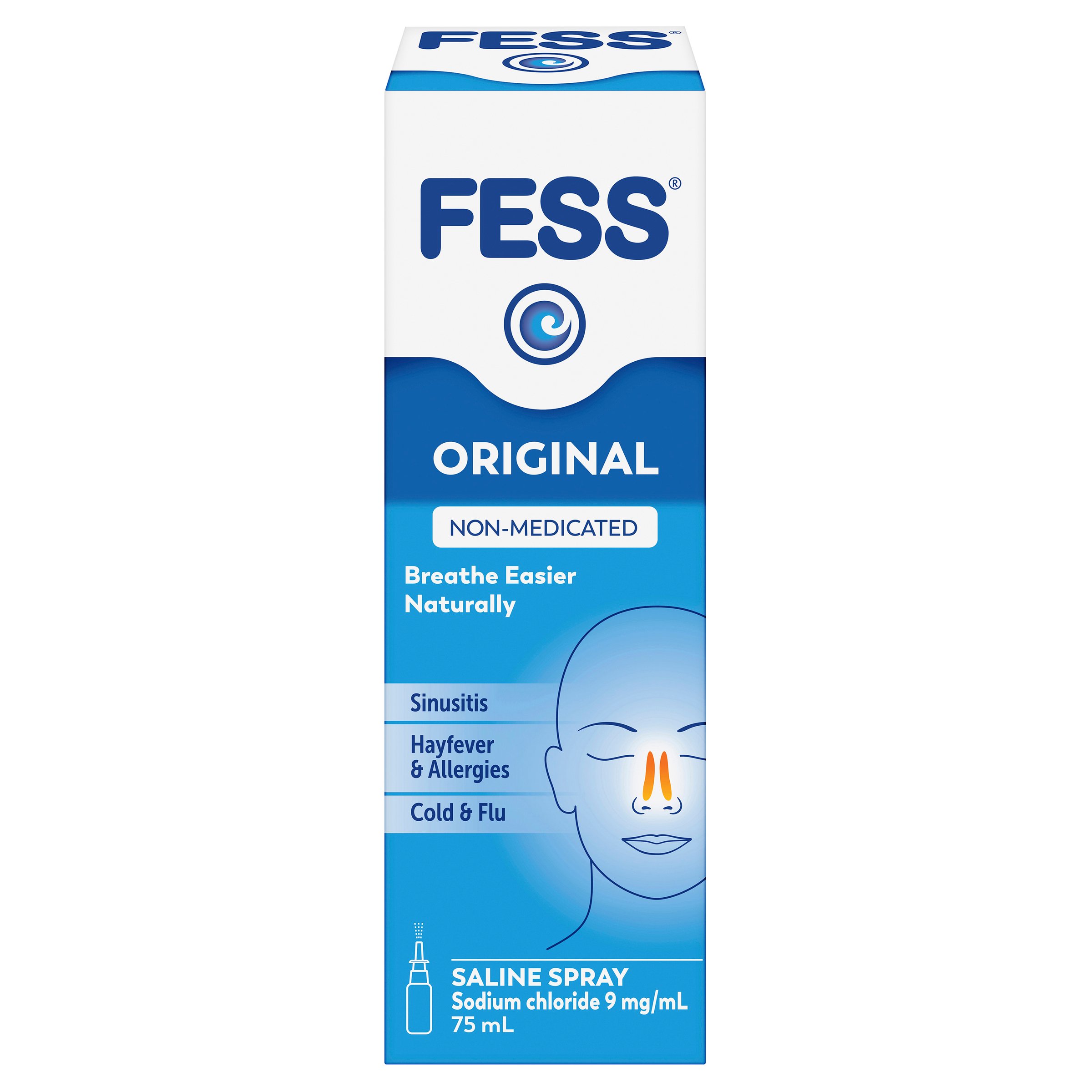 Fess Saline Nasal Spray 75ml - Image 12