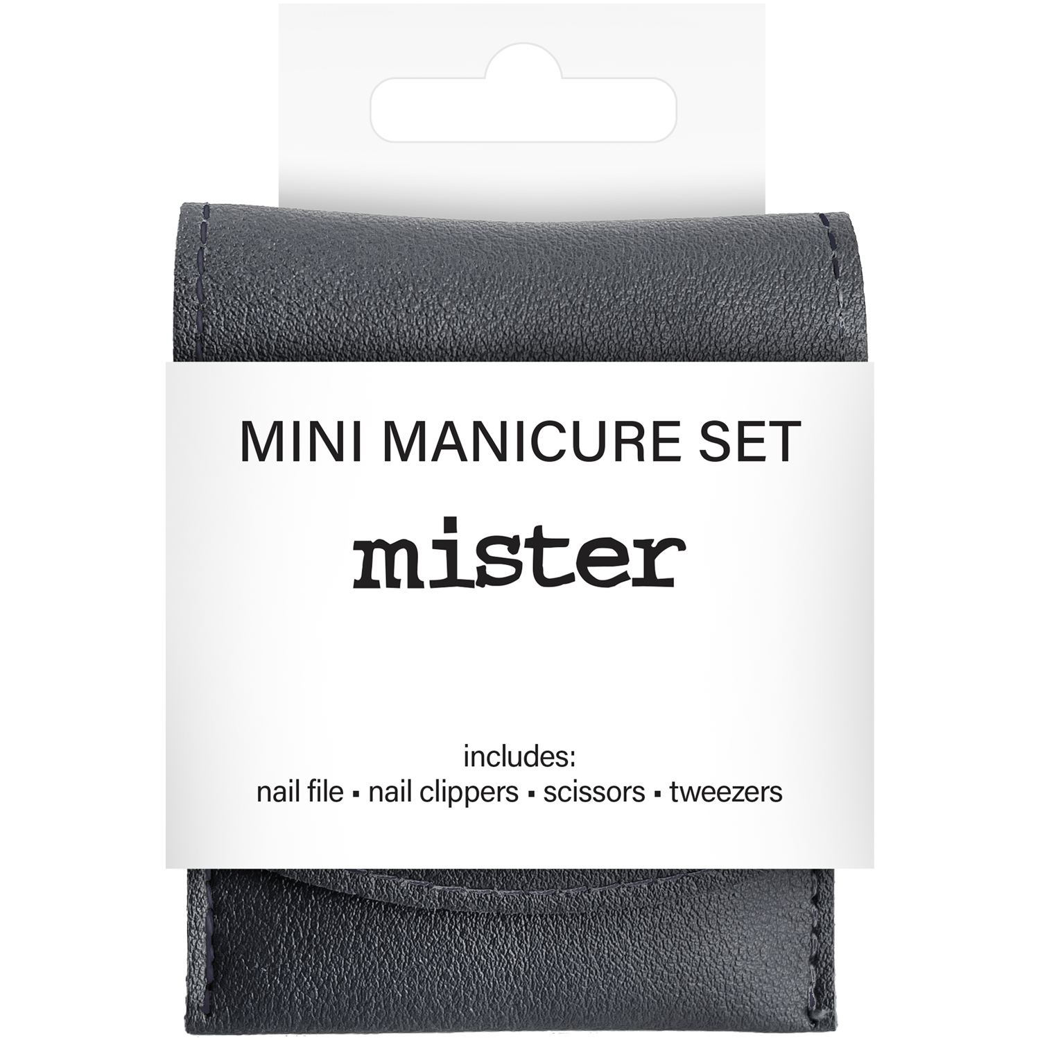 Mister Mini Manicure Set Black 4 piece - Image 1