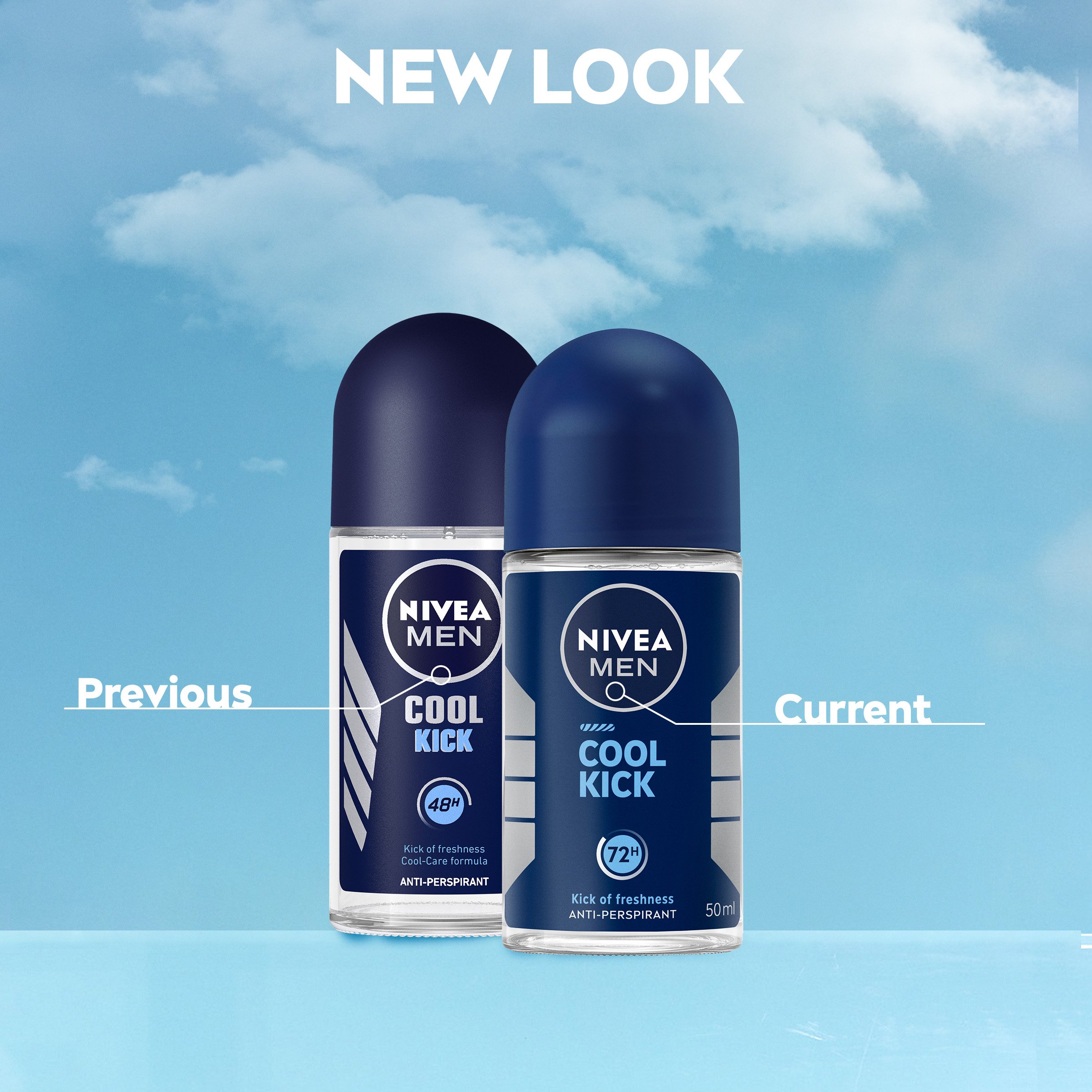 Nivea Men Cool Kick Anti Perspirant Deodorant Roll On 50ml - Image 4