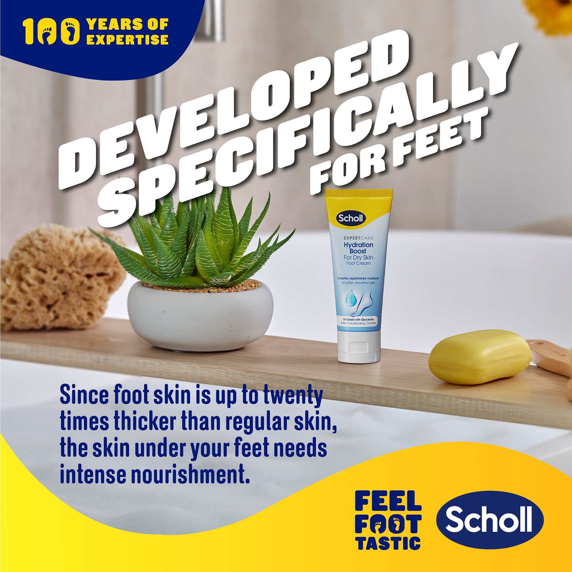 Scholl ExpertCare Hydration Boost Foot Cream 75ml - Image 3