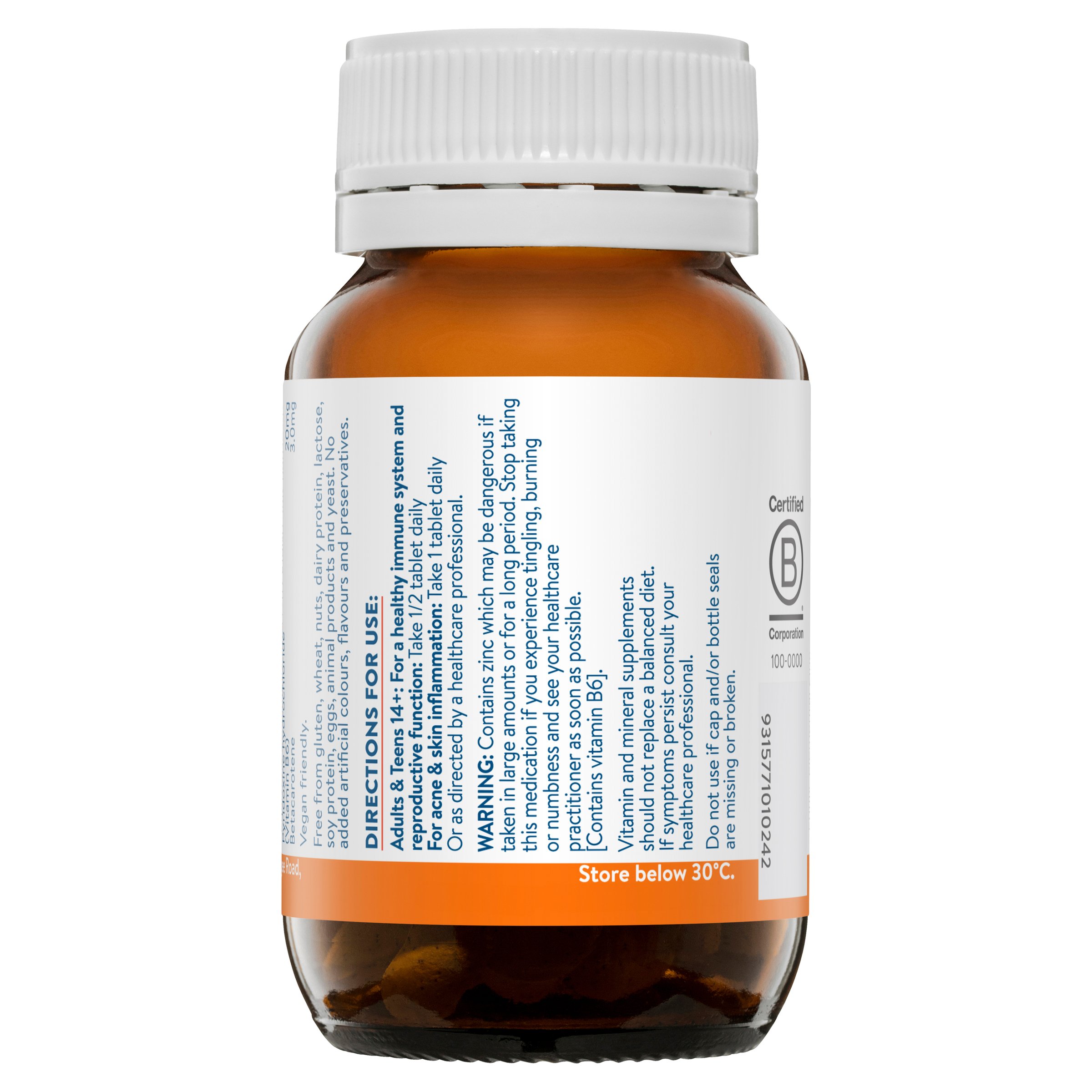 Ethical Nutrients Mega Zinc 40mg - 120 tablets - Image 3