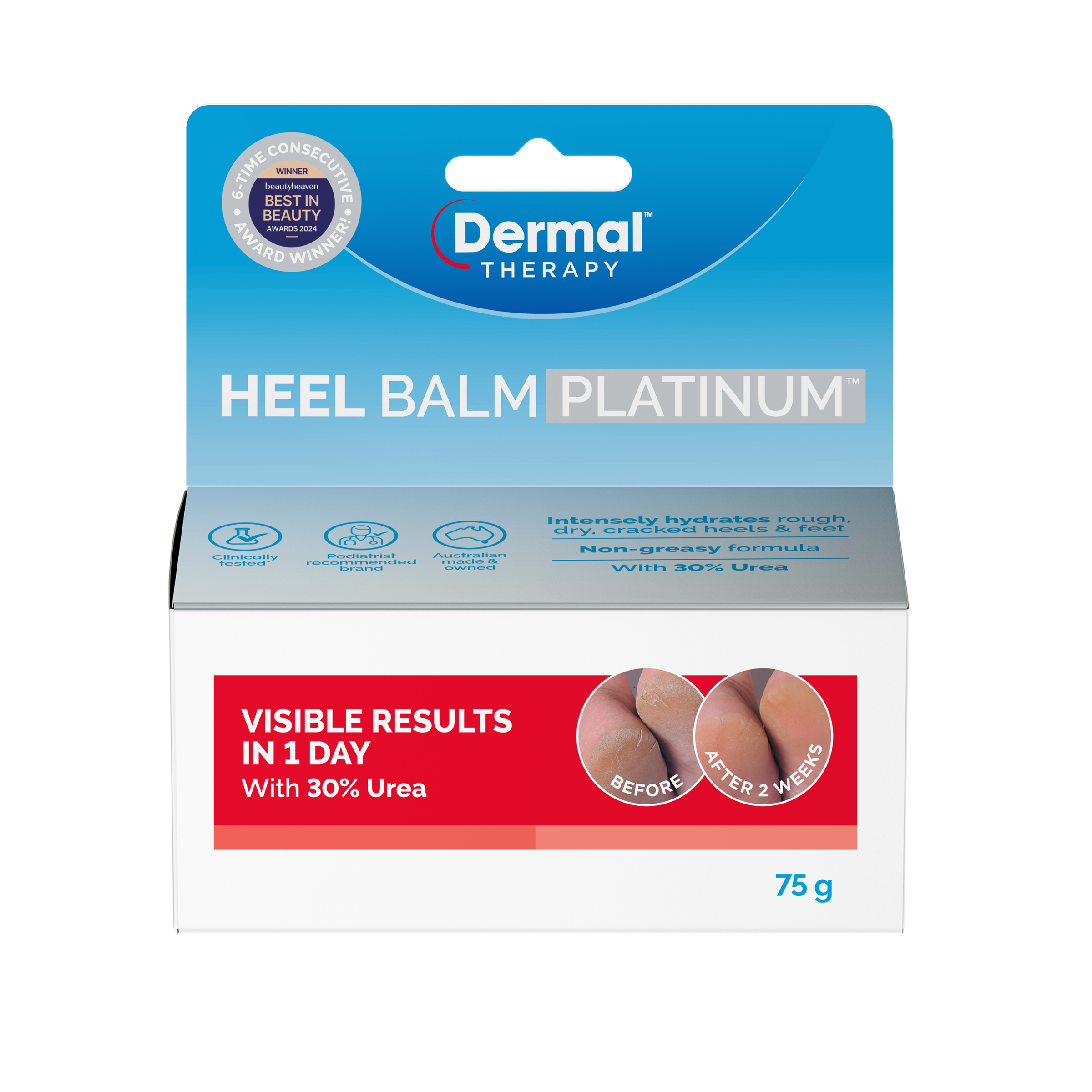 Dermal Therapy Heel Balm Platinum 75g - Image 1