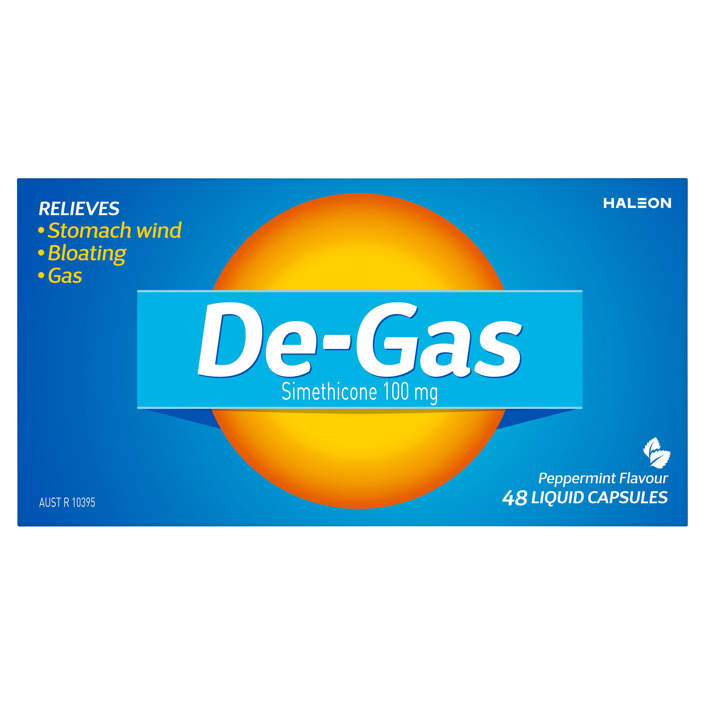 De-Gas 100mg - 48 capsules - Image 1