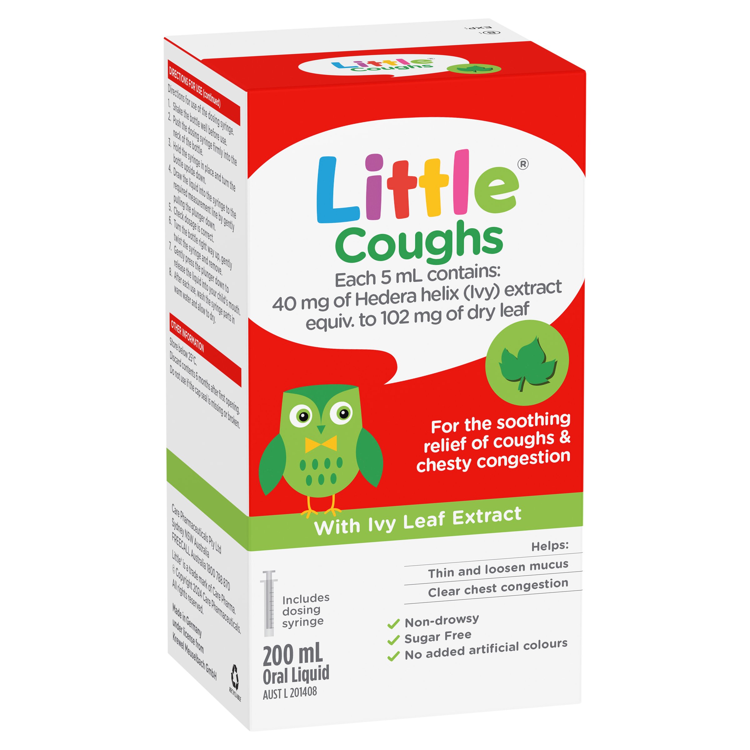 Little Coughs For Coughs & Chesty Congestion Relief 200ml - Image 14