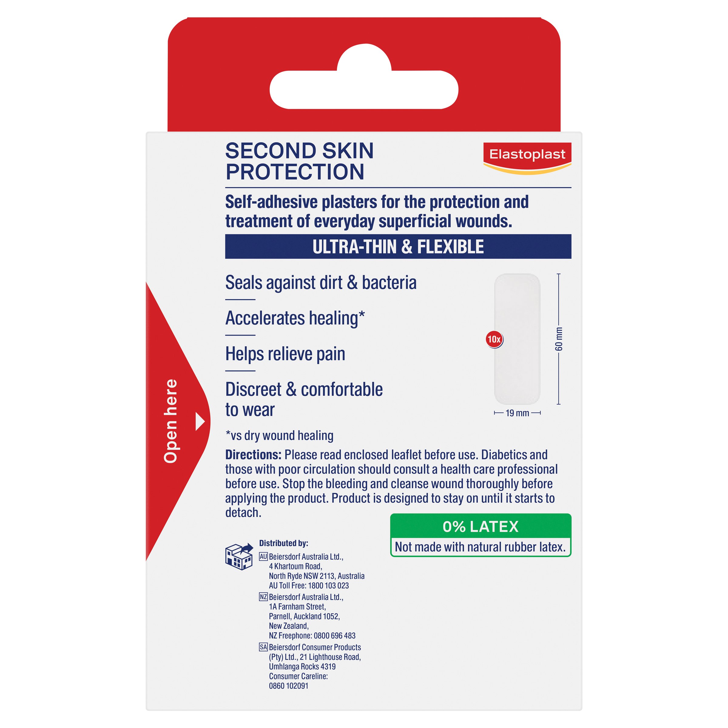 Elastoplast Second Skin Protection Hydrocolloid 10 pack - Image 2
