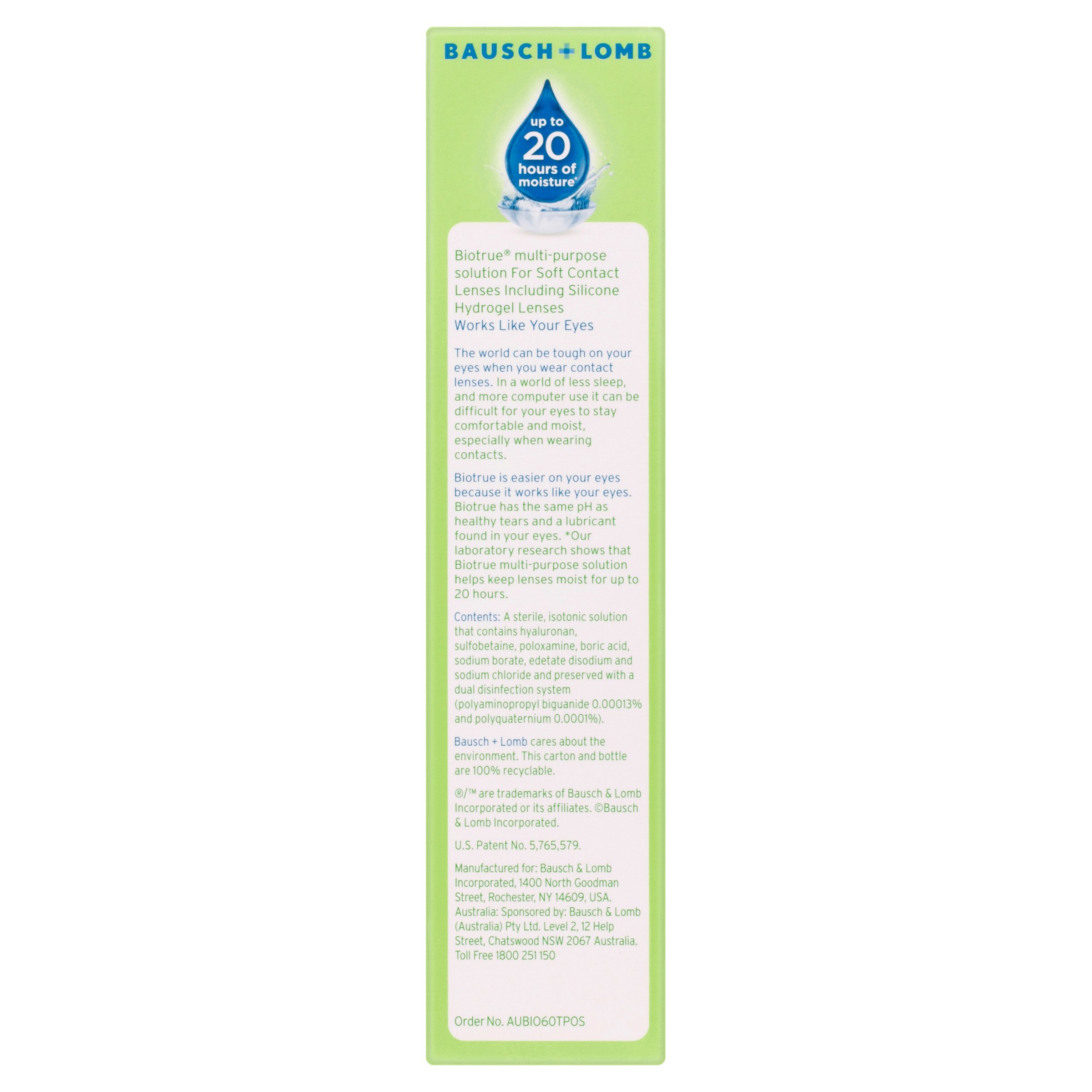 Bausch & Lomb Biotrue Multi Purpose Solution Travel Pack 60ml - Image 3