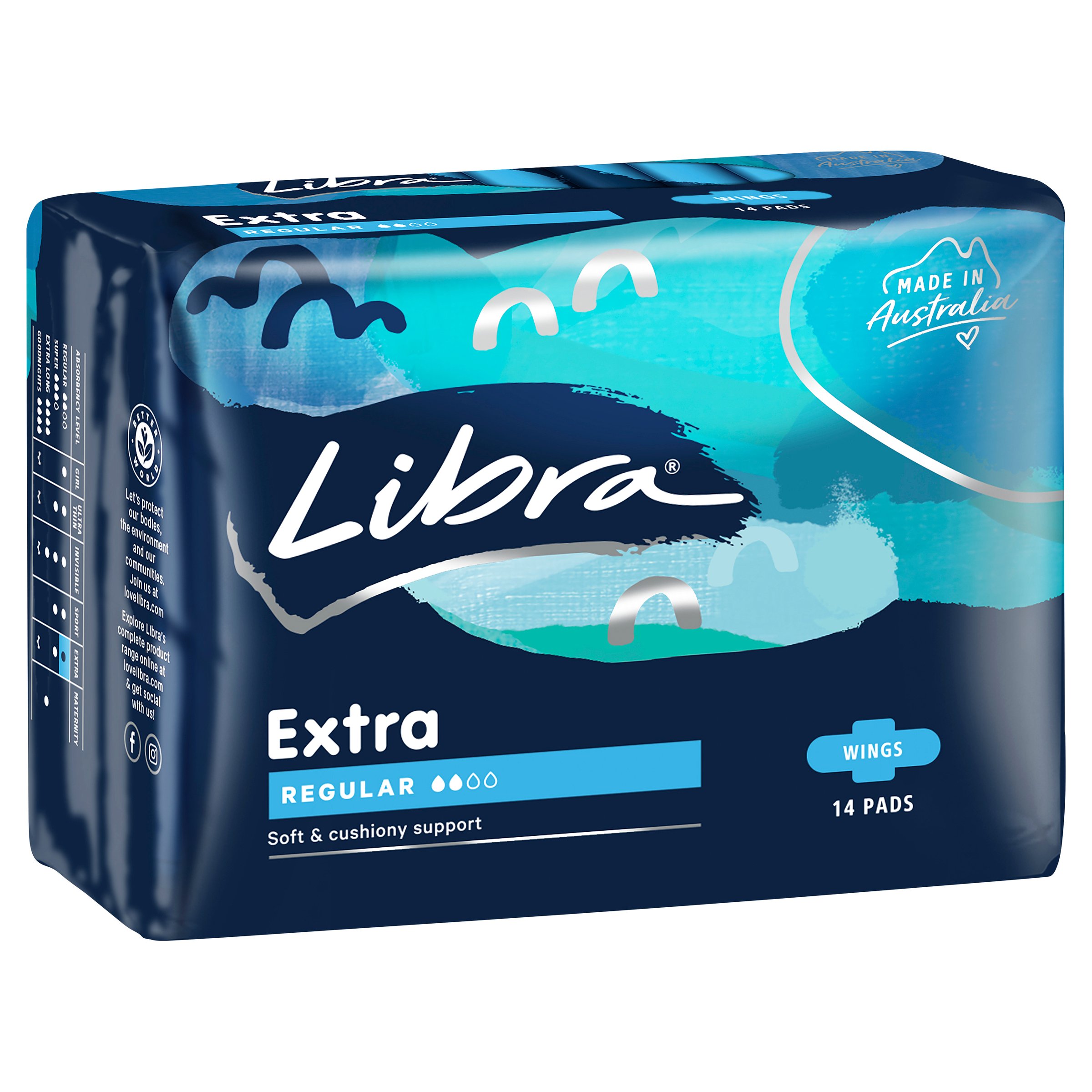 Libra Pads Extra Wing Regular 14 pack - Image 3