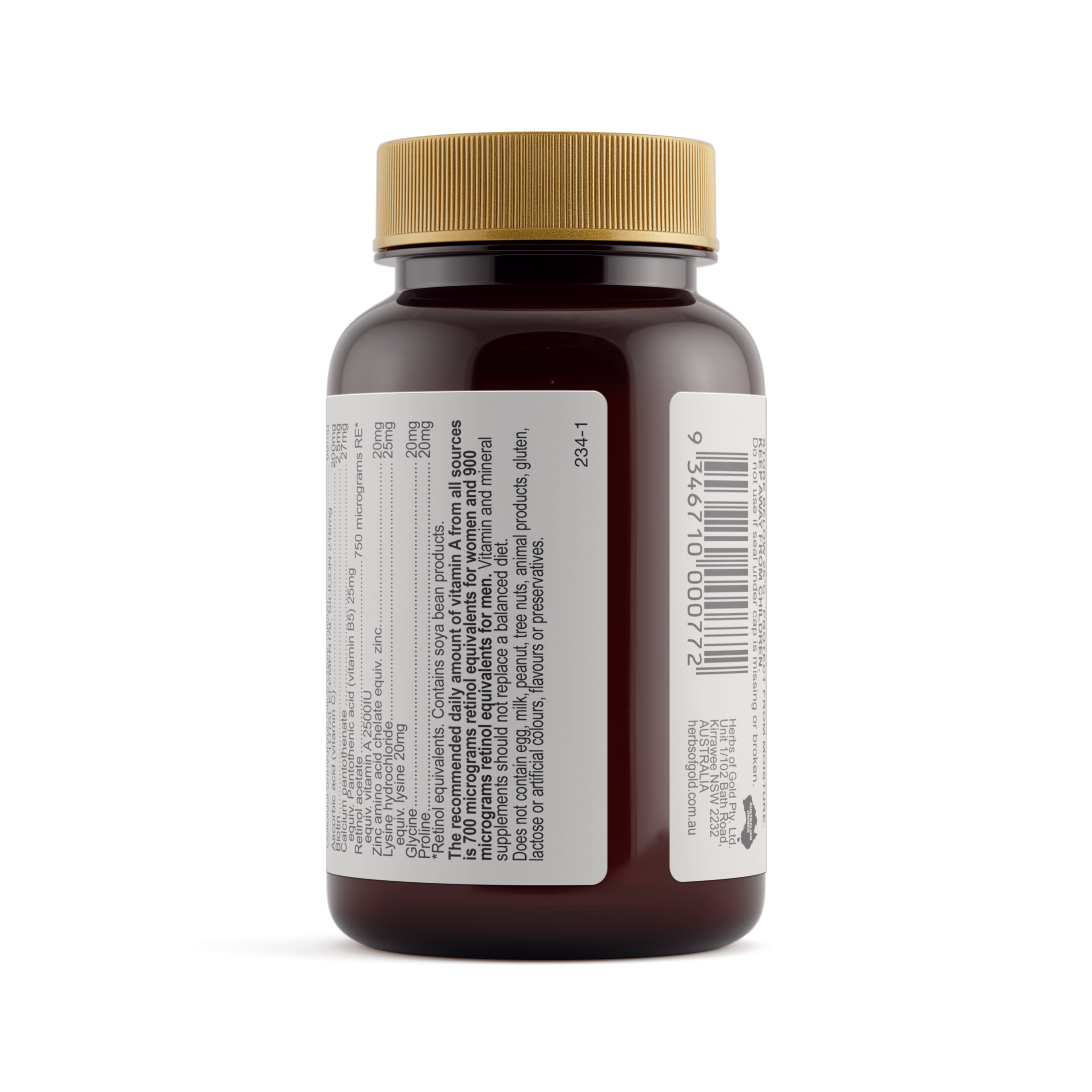 Herbs of Gold Silica Hair Skin & Nails 30 tablets - Image 3