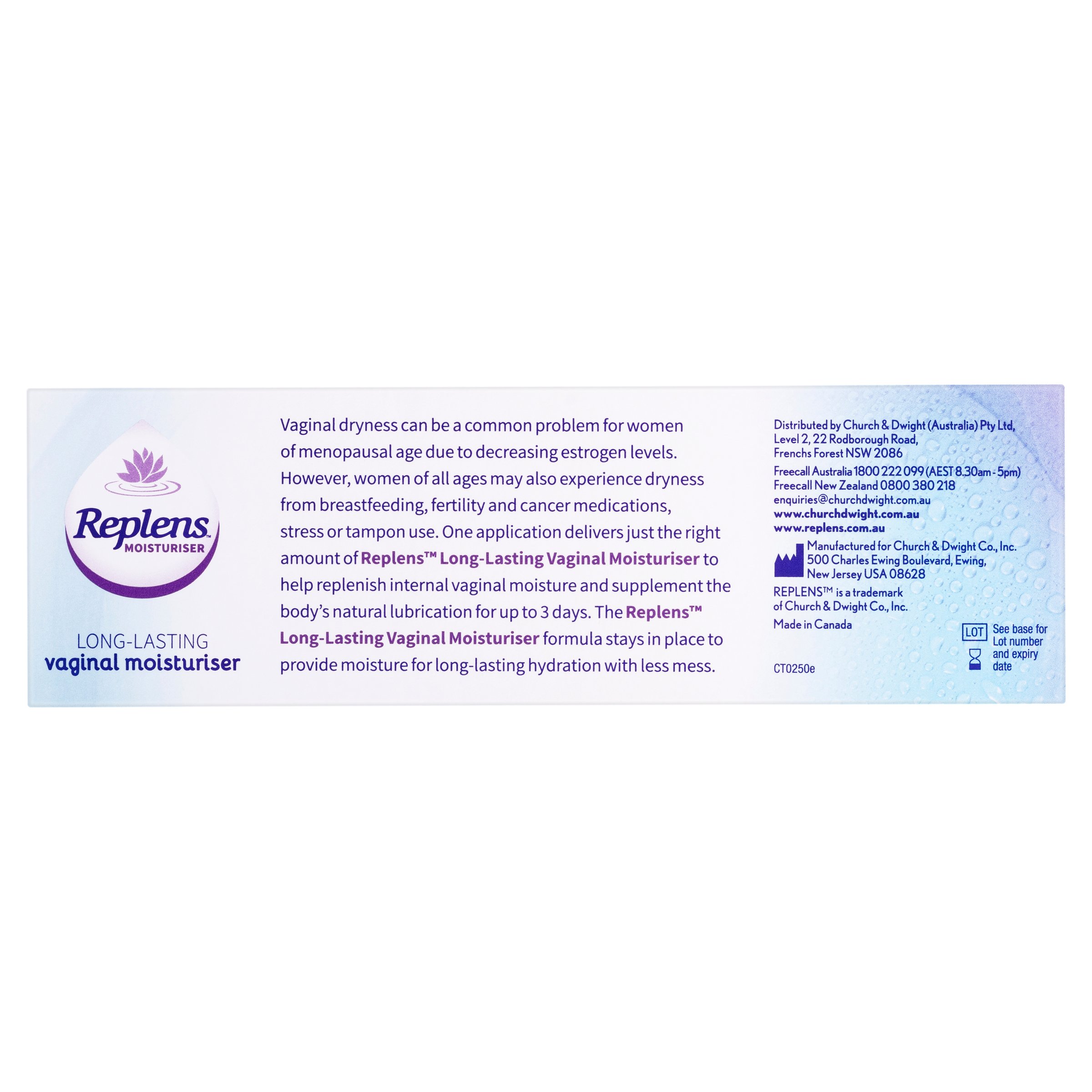 Replens Vaginal Moisturiser Pre-filled Applicators 10 pack - Image 4