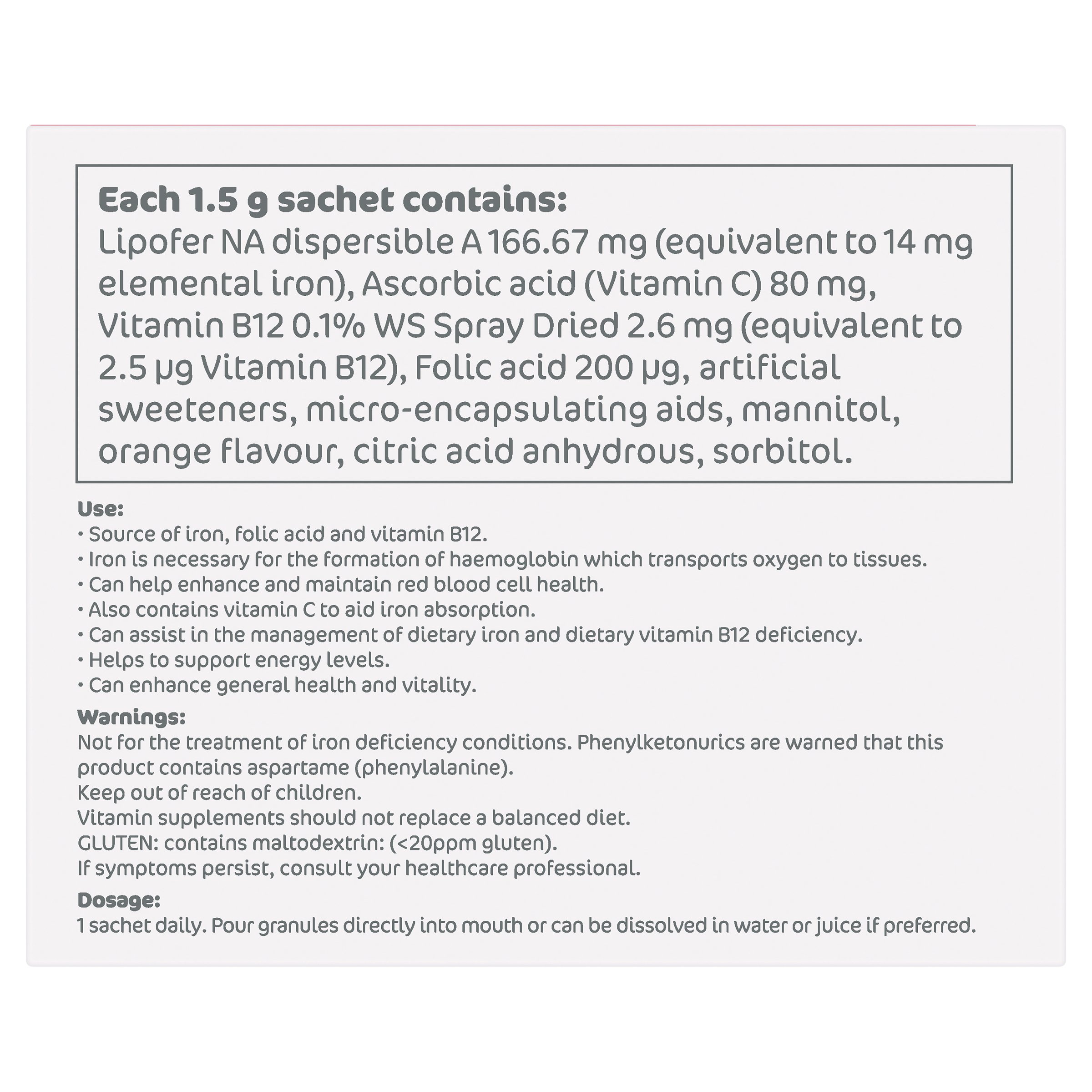 Ferro Iron 28 sachets - Image 2