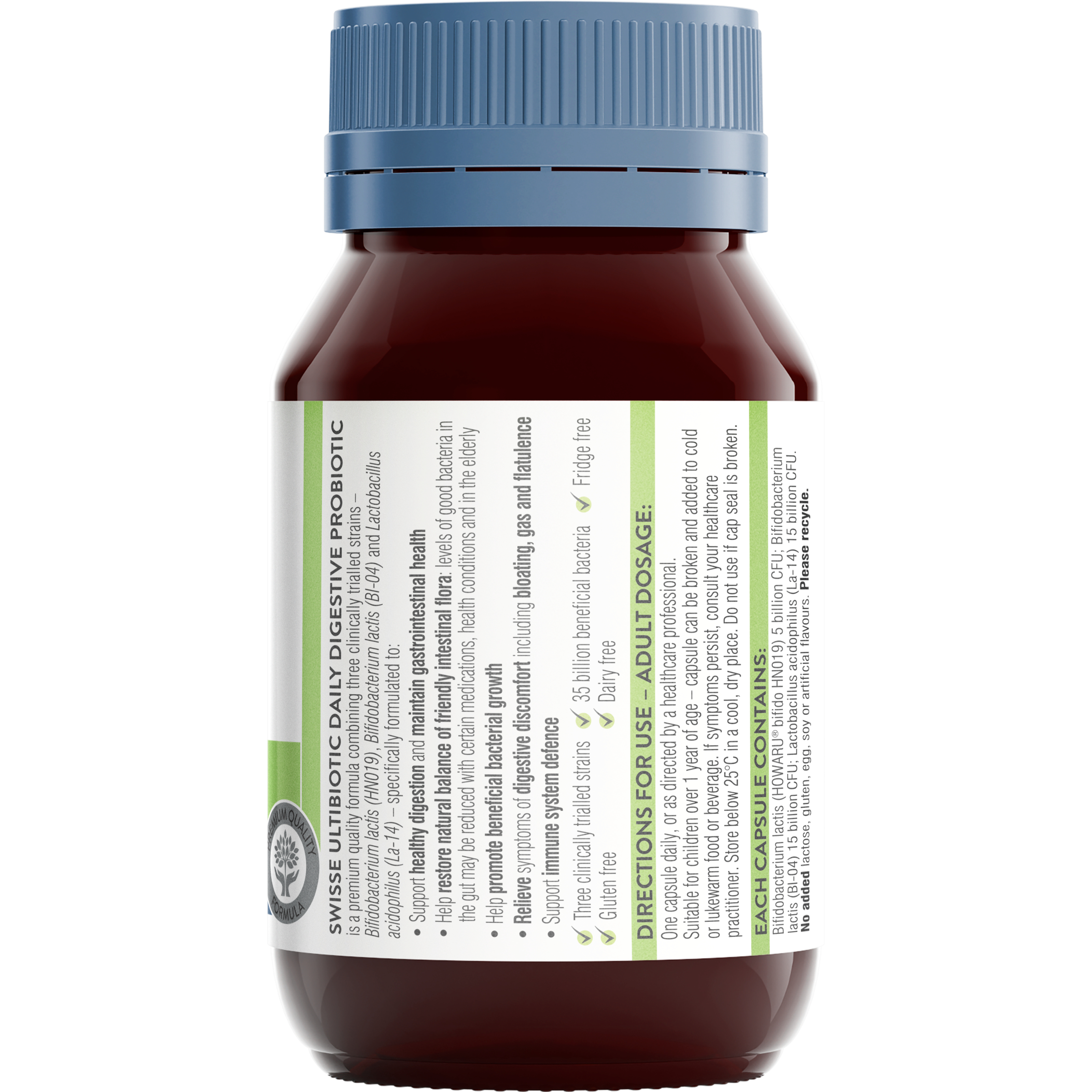 Swisse Ultibiotic Daily Digestive Probiotic 30 capsules - Image 2