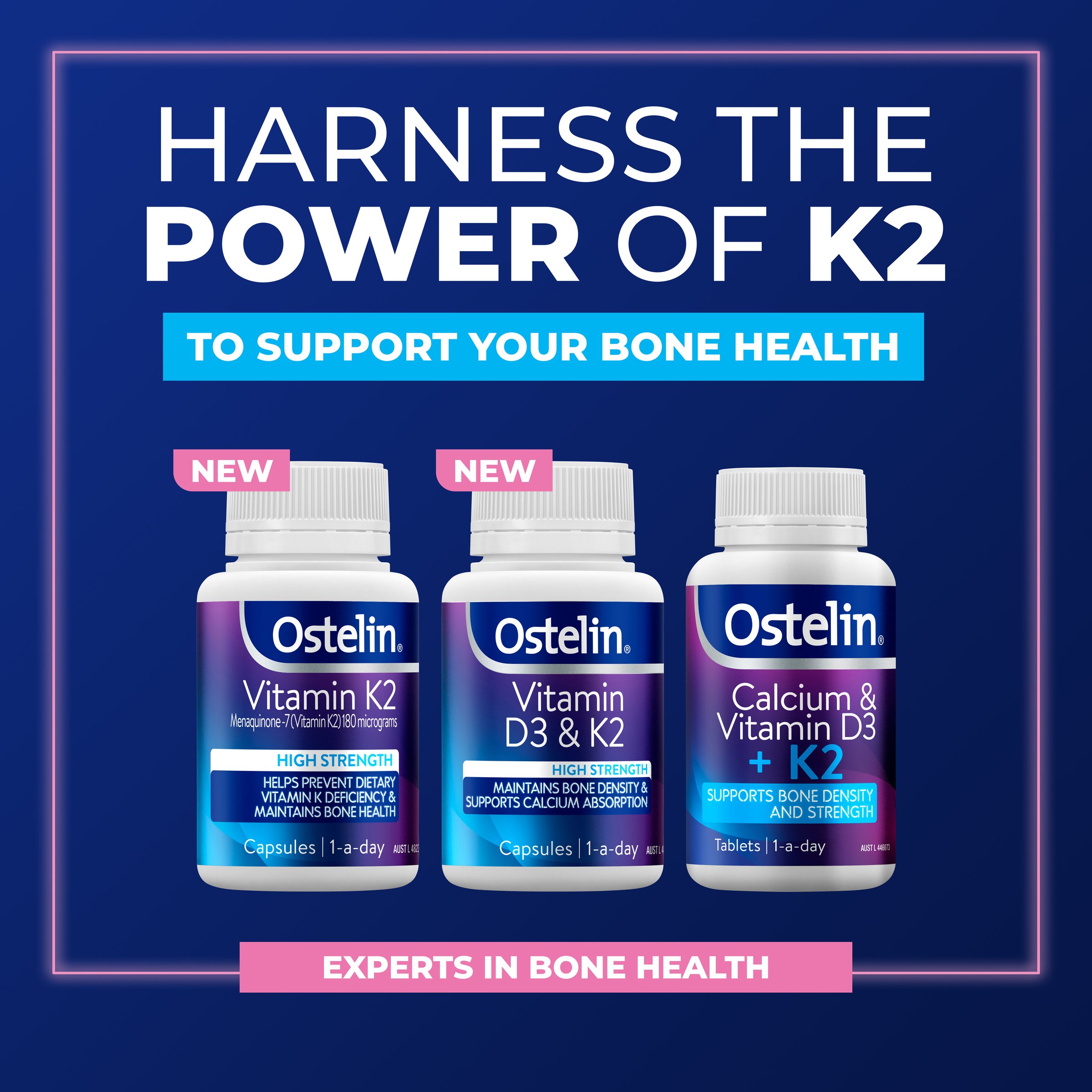 Ostelin Vitamin D3 + K2 - 60 capsules - Image 5