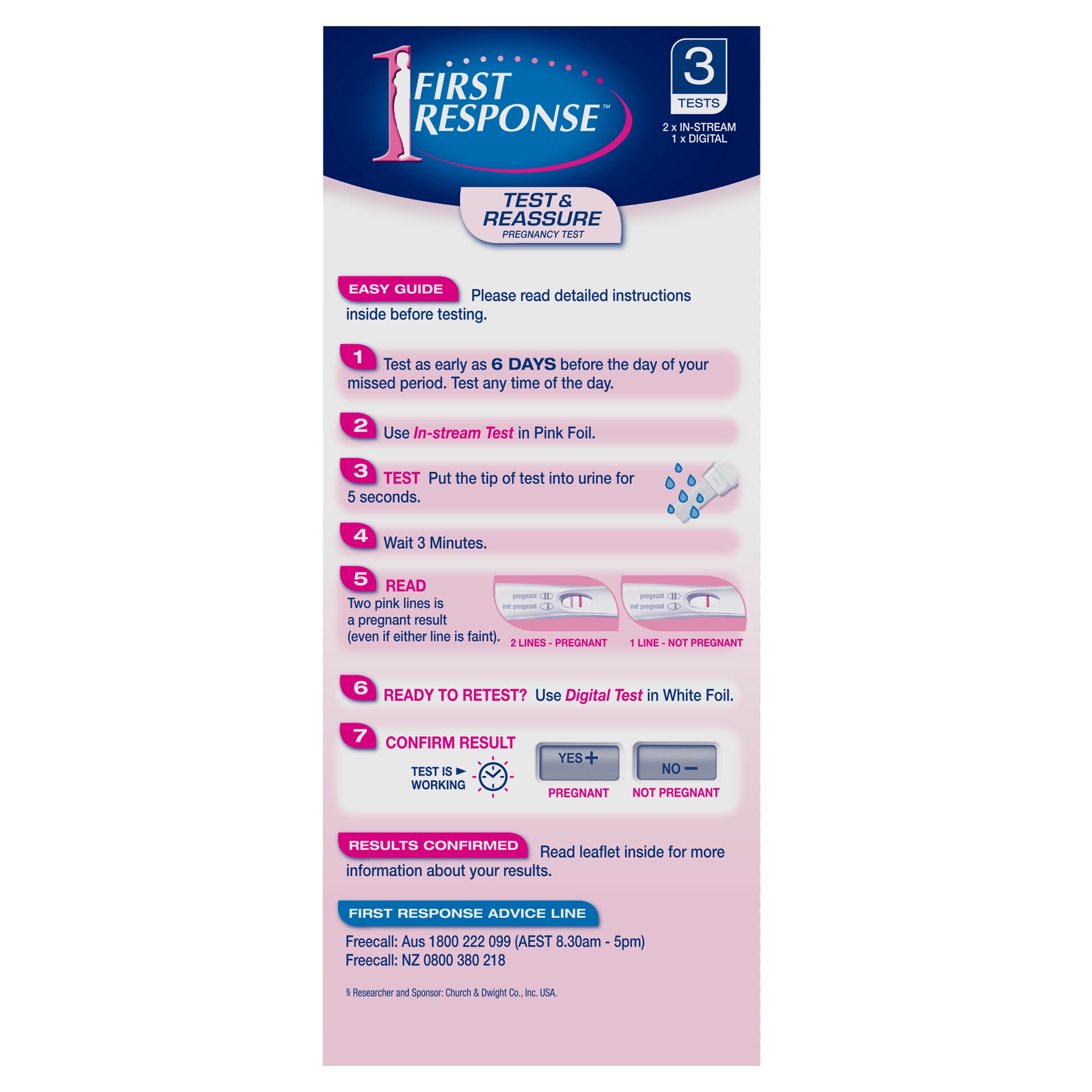 First Response Test & Reassure 3 pack - Image 2
