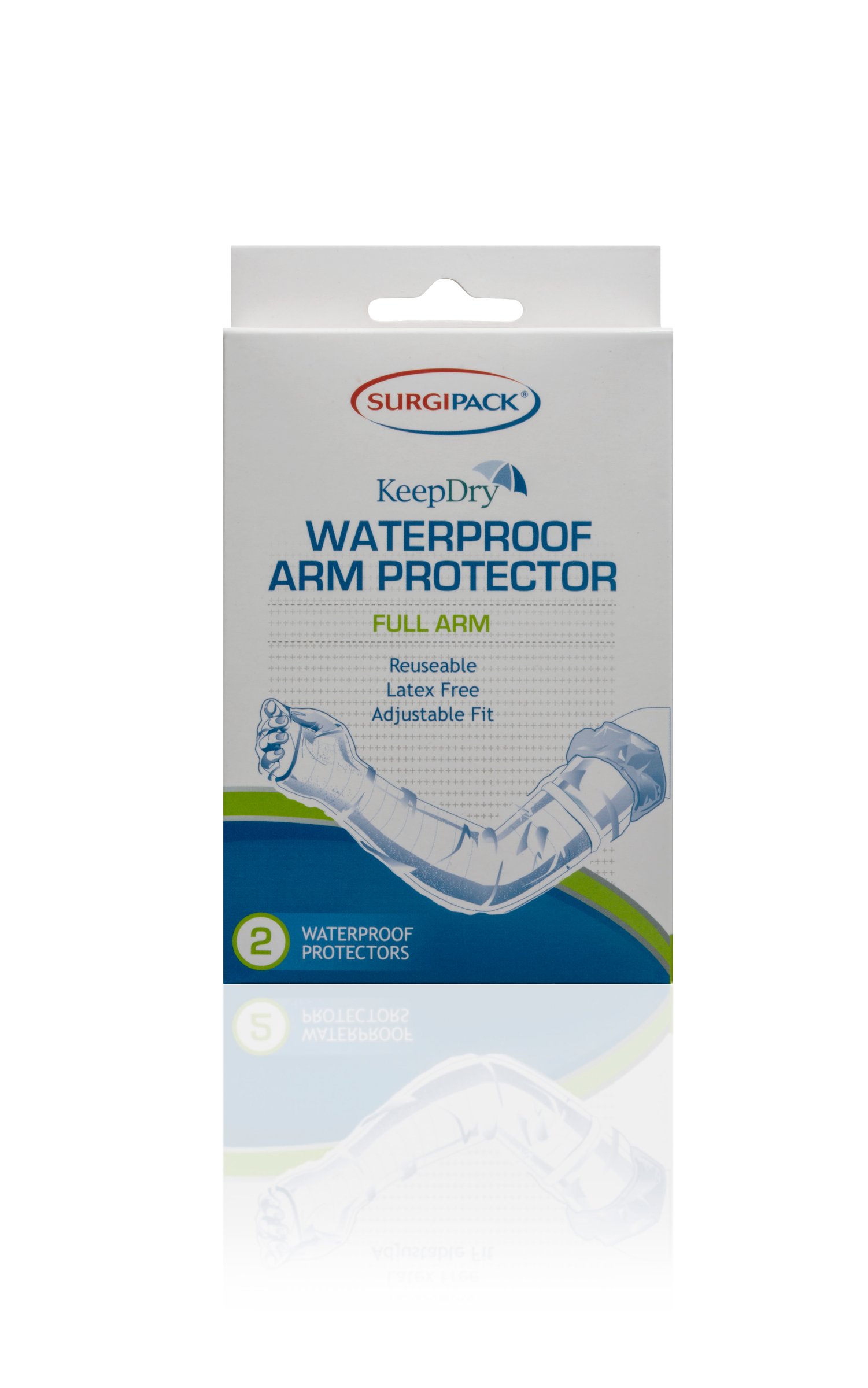 Surgi Pack Keep Dry Waterproof Arm Protector Full Arm 2 pack