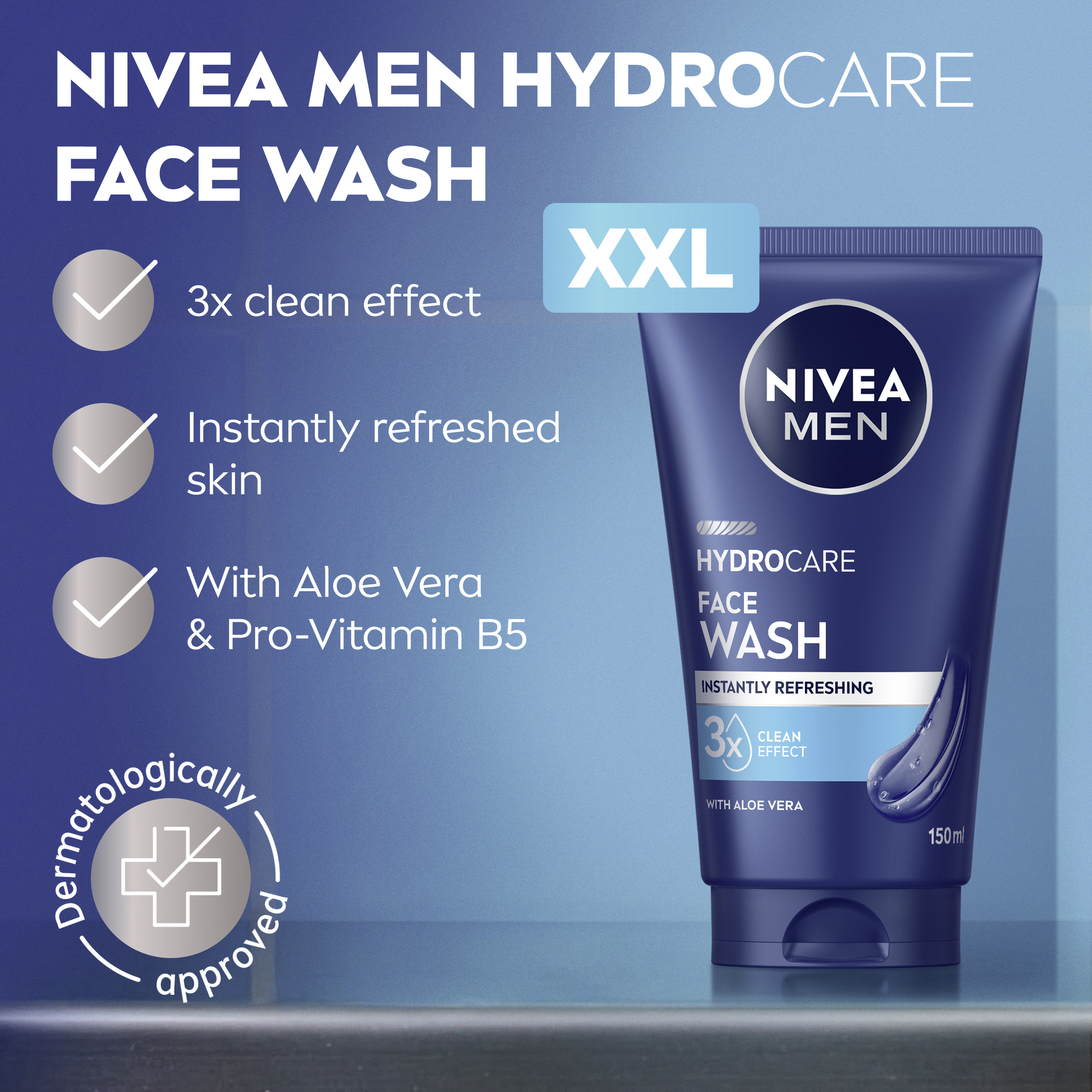 Nivea Men Hydrocare XXL Face Wash 150ml - Image 5