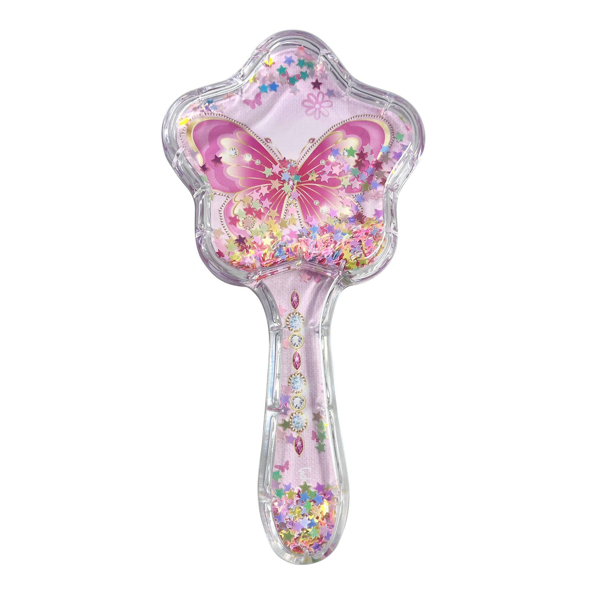 Pink Poppy Holographic Glitter Hairbrush Assorted 1 each - Image 2