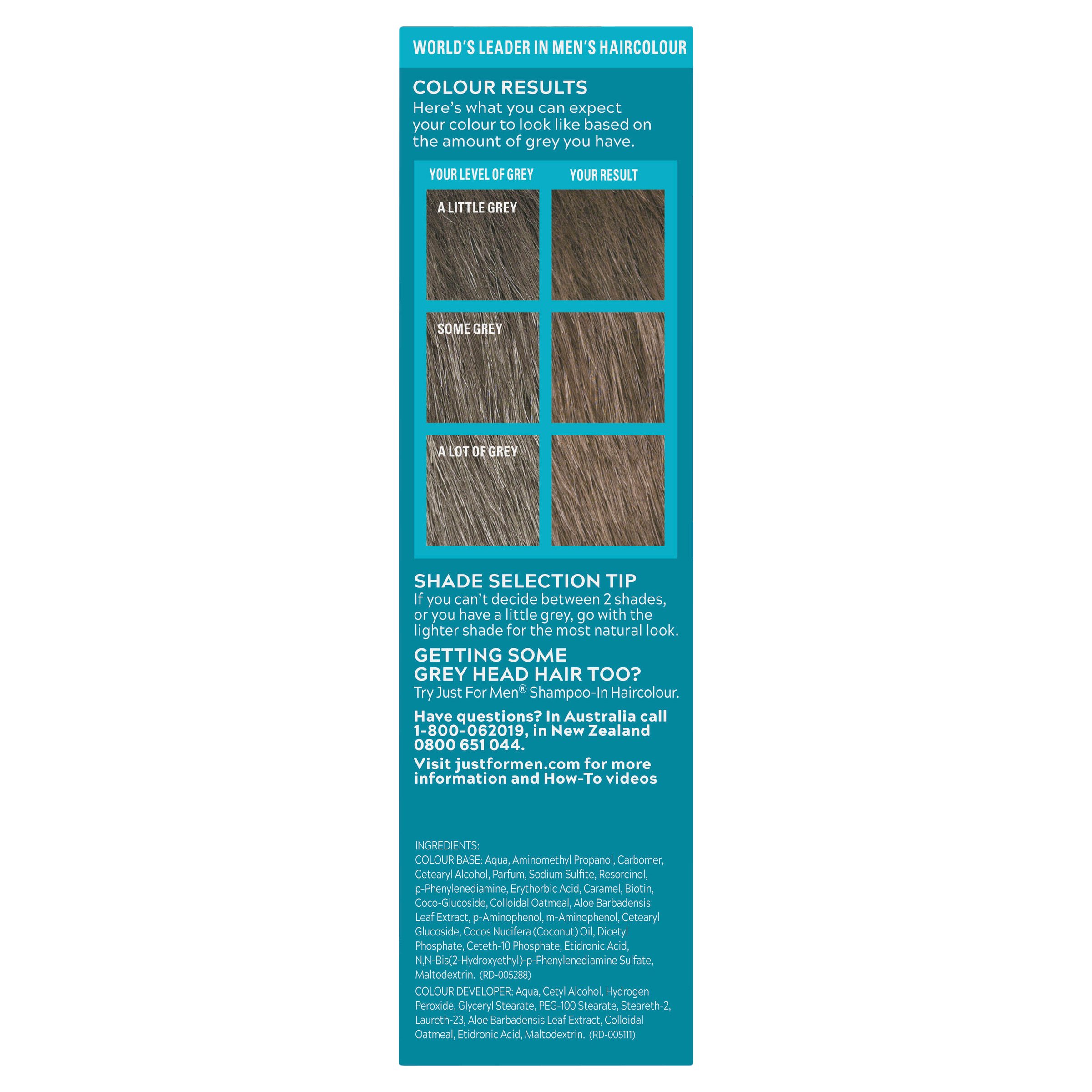 Just For Men Moustache & Beard Brush-In Colour Light Brown M-25 - 1 pack - Image 3