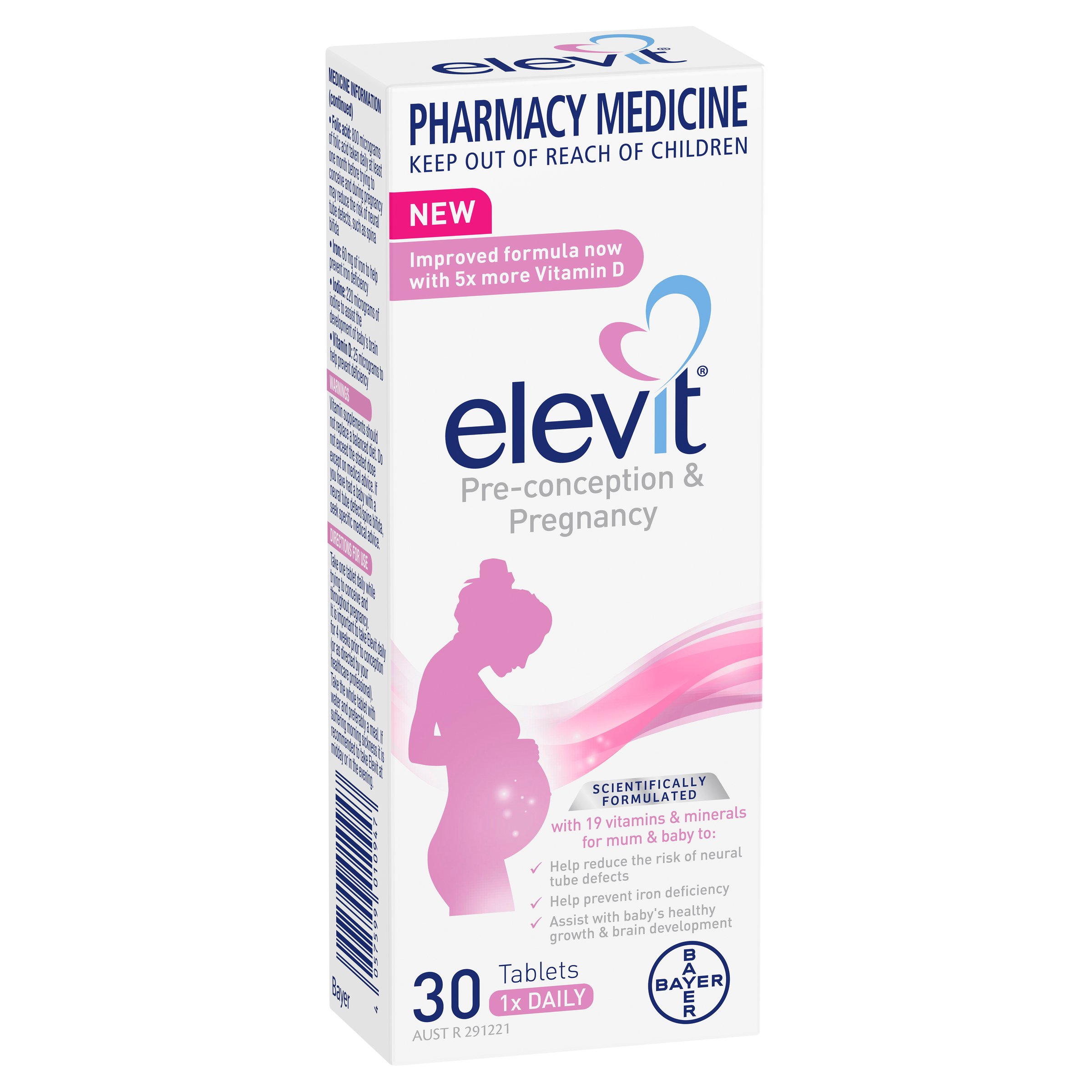 Elevit Pre-Conception & Pregnancy 30 tablets - Image 12