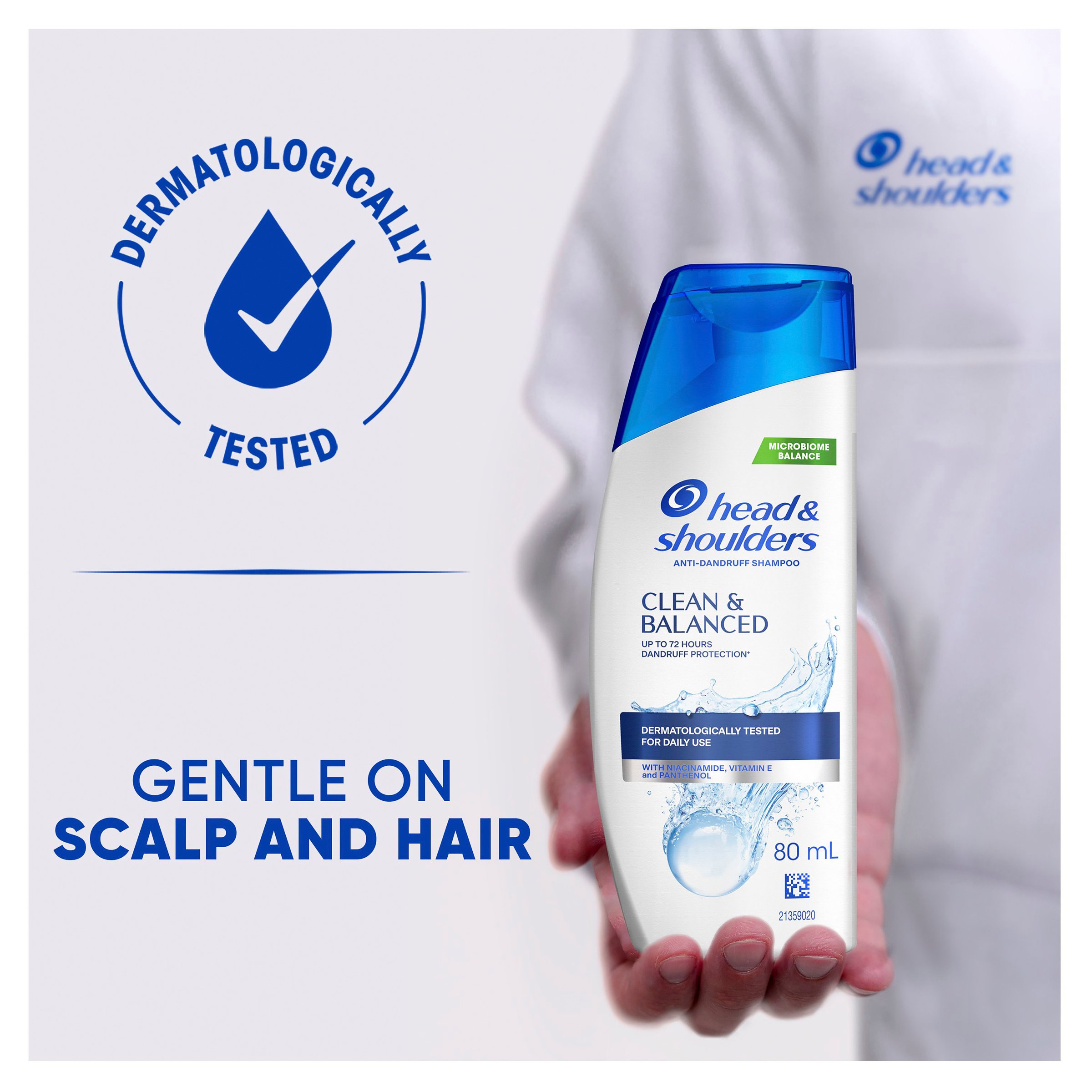 Head & Shoulders Clean & Balanced Shampoo 80ml - Image 3