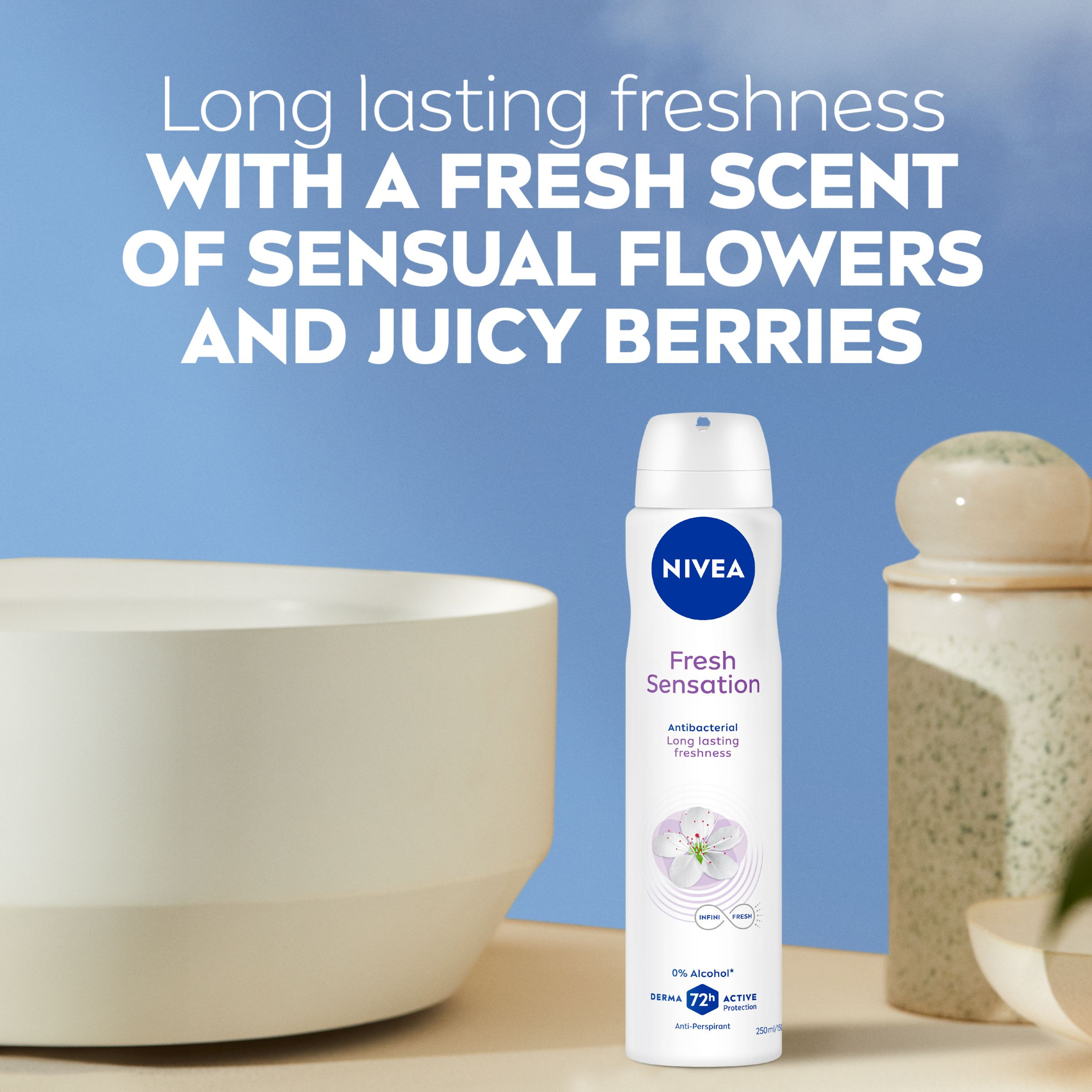 Nivea Fresh Sensation 72HR Aerosol 250ml - Image 5