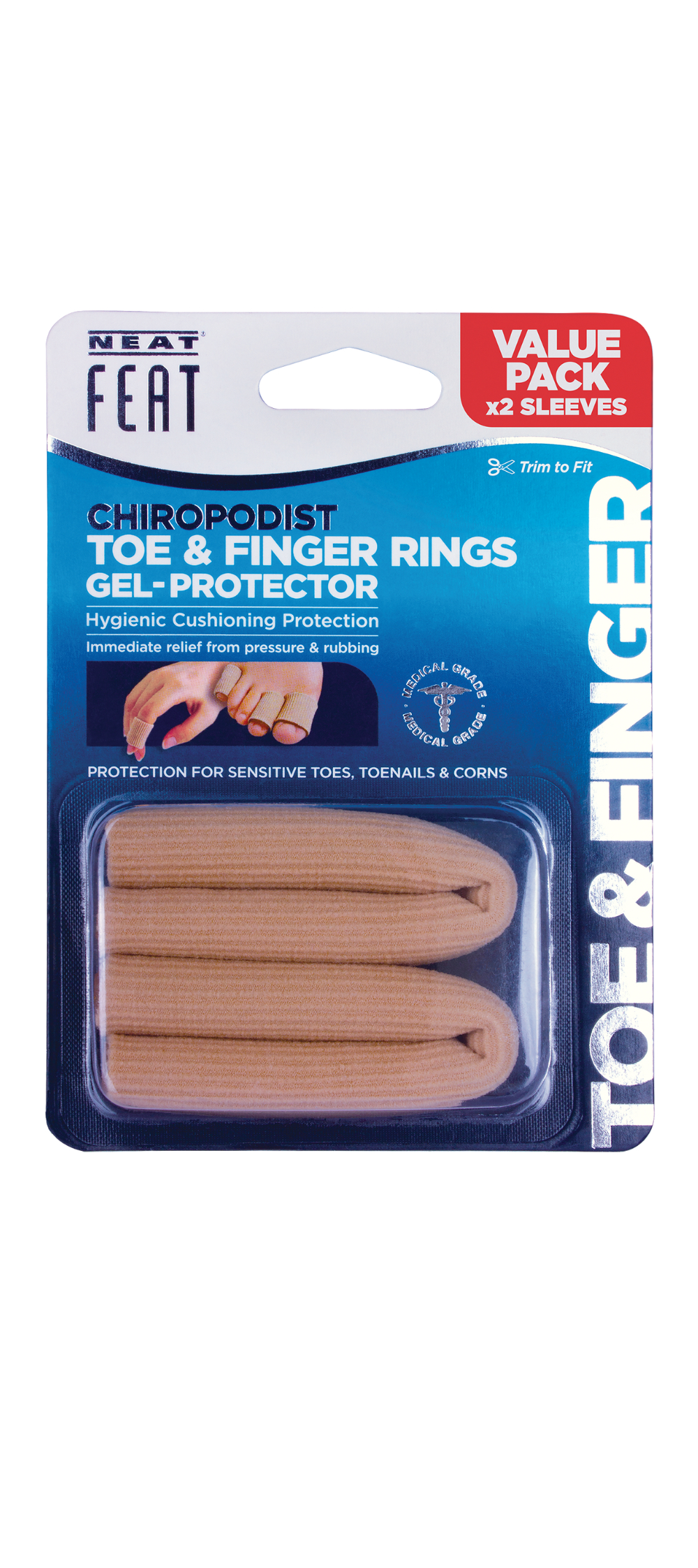 Neat Feat Gel Toe Rings 1 pair
