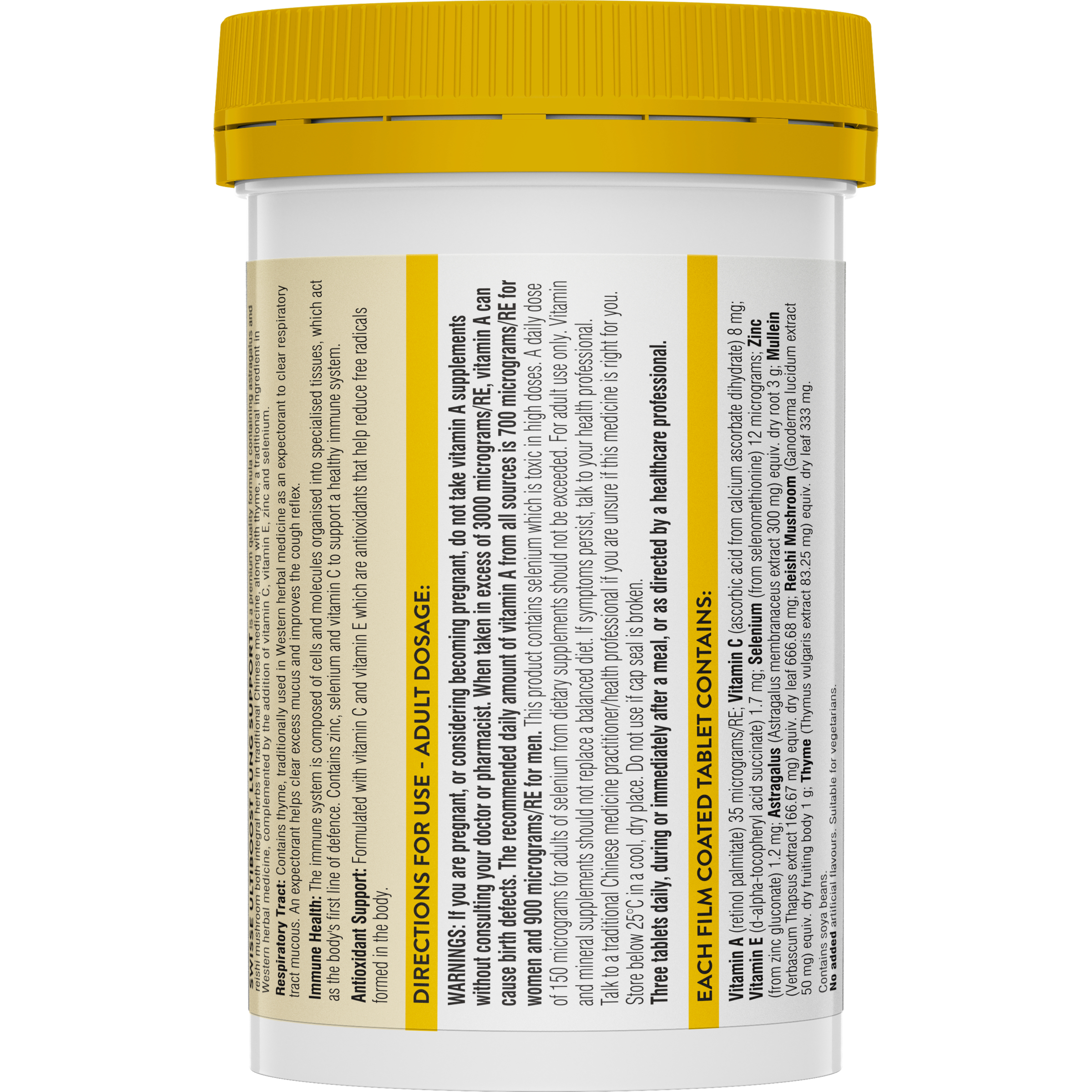 Swisse Ultiboost Lung Health Support 90 tablets - Image 2