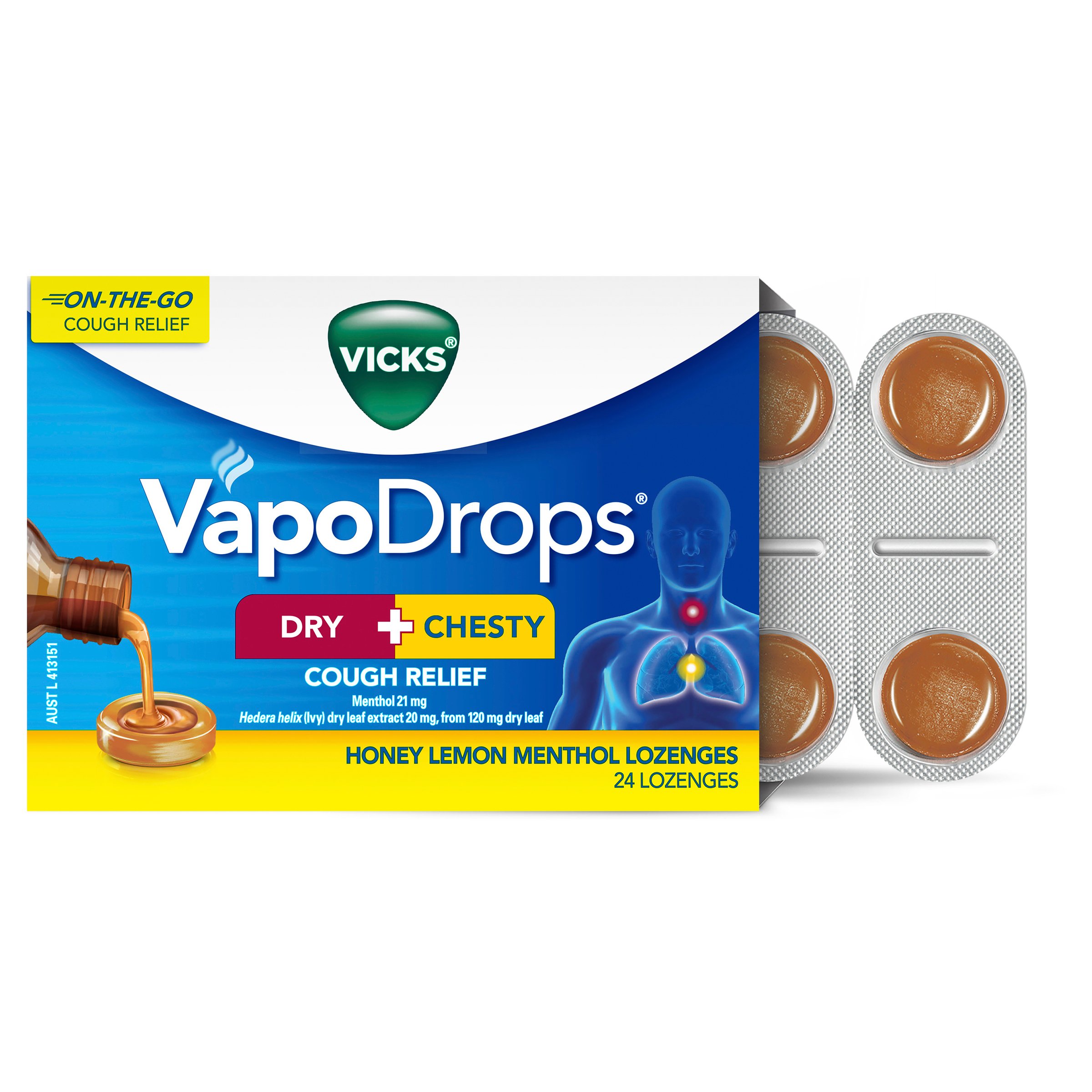 Vicks Dry+Chesty 24 lozenges - Image 7