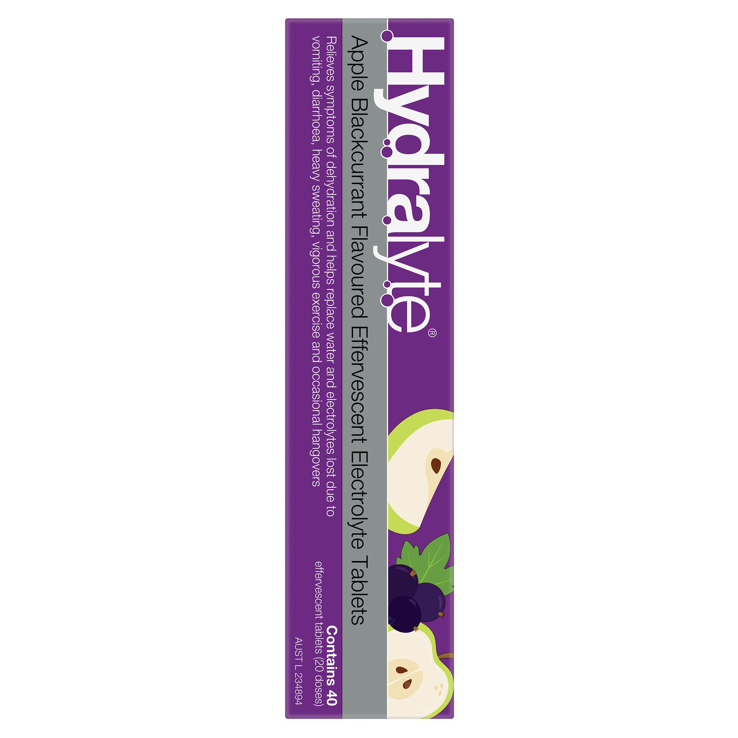 Hydralyte Effervescent Apple/Blackcurrant 40 tablets - Image 3